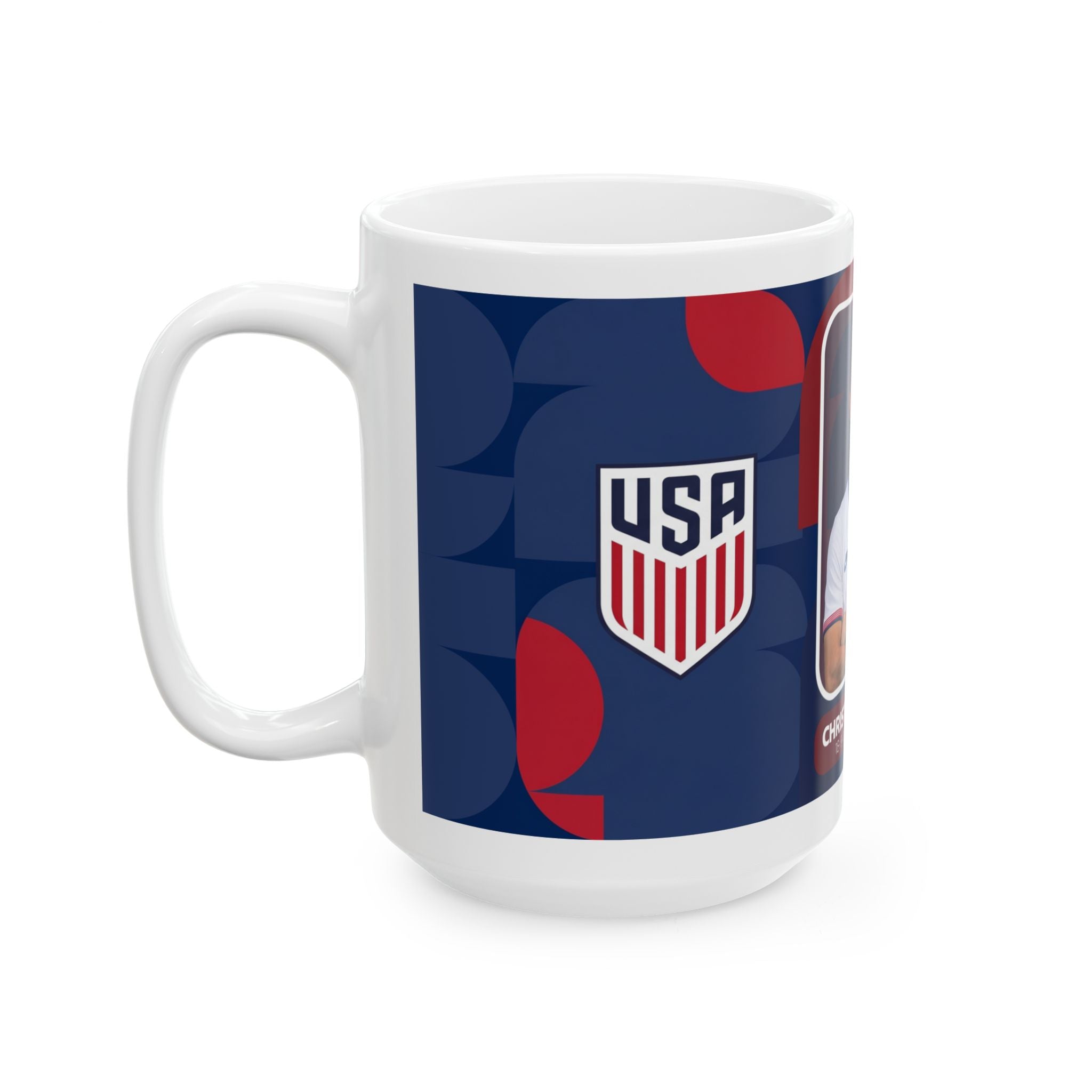 Christian Pulisic USA Soccer Mug – Player Ceramic Coffee Cup (11oz/15oz), World Cup 2026 Mugs