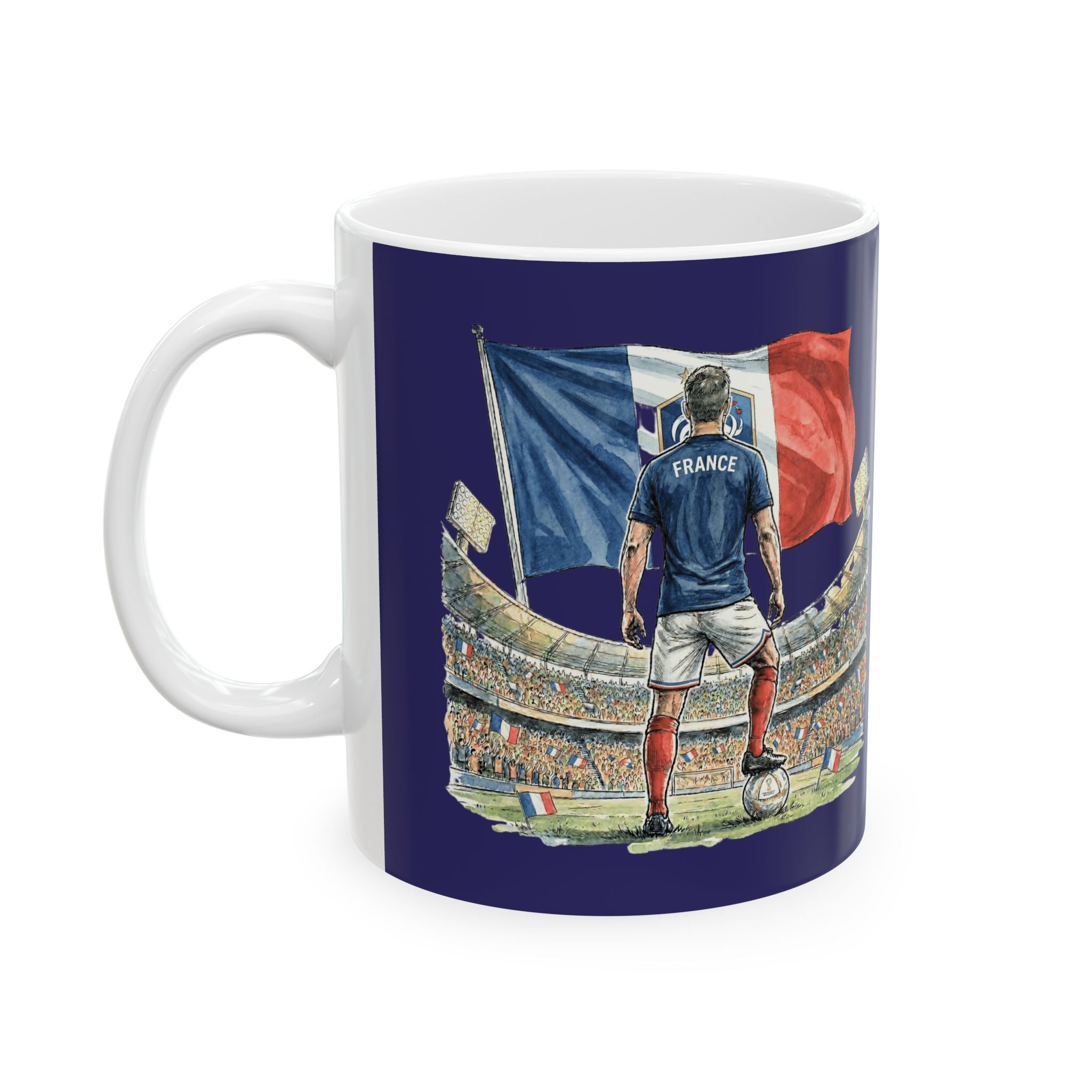 France World Cup 2026 Soccer Fans Mug, France Flag, Ceramic Mug, Gift For Dad