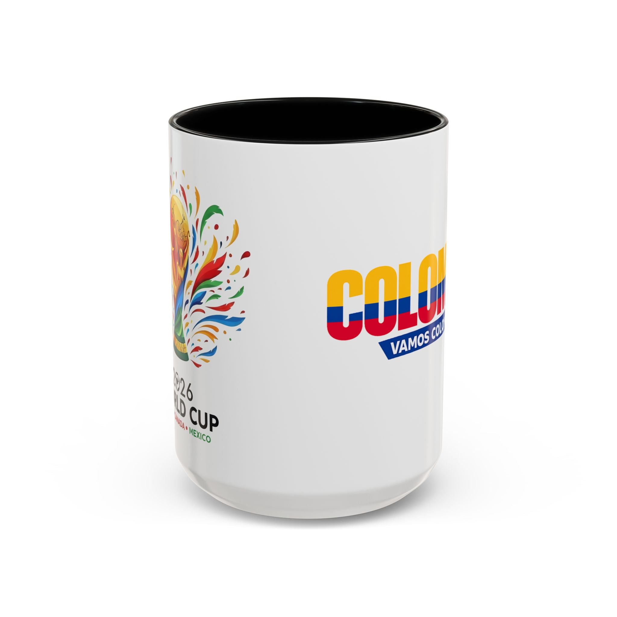 Colombia Vamos Colombia! Accent Coffee Mug | 11oz 15oz ceramic World Cup 2026, Soccer Gift