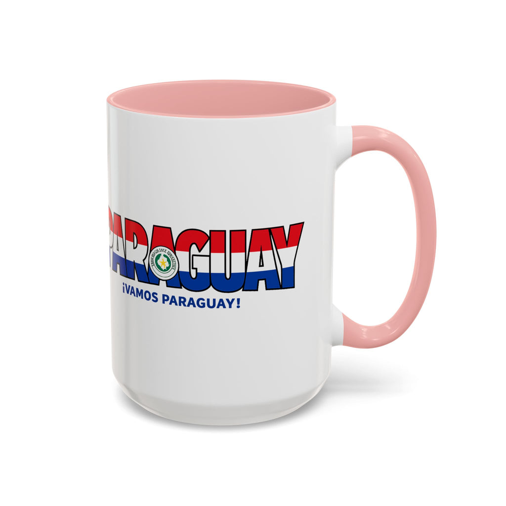 Paraguay Vamos Paraguay Mug | Accent Coffee Mug 11oz or 15oz, Soccer World Cup 2026, Gifts for Dad
