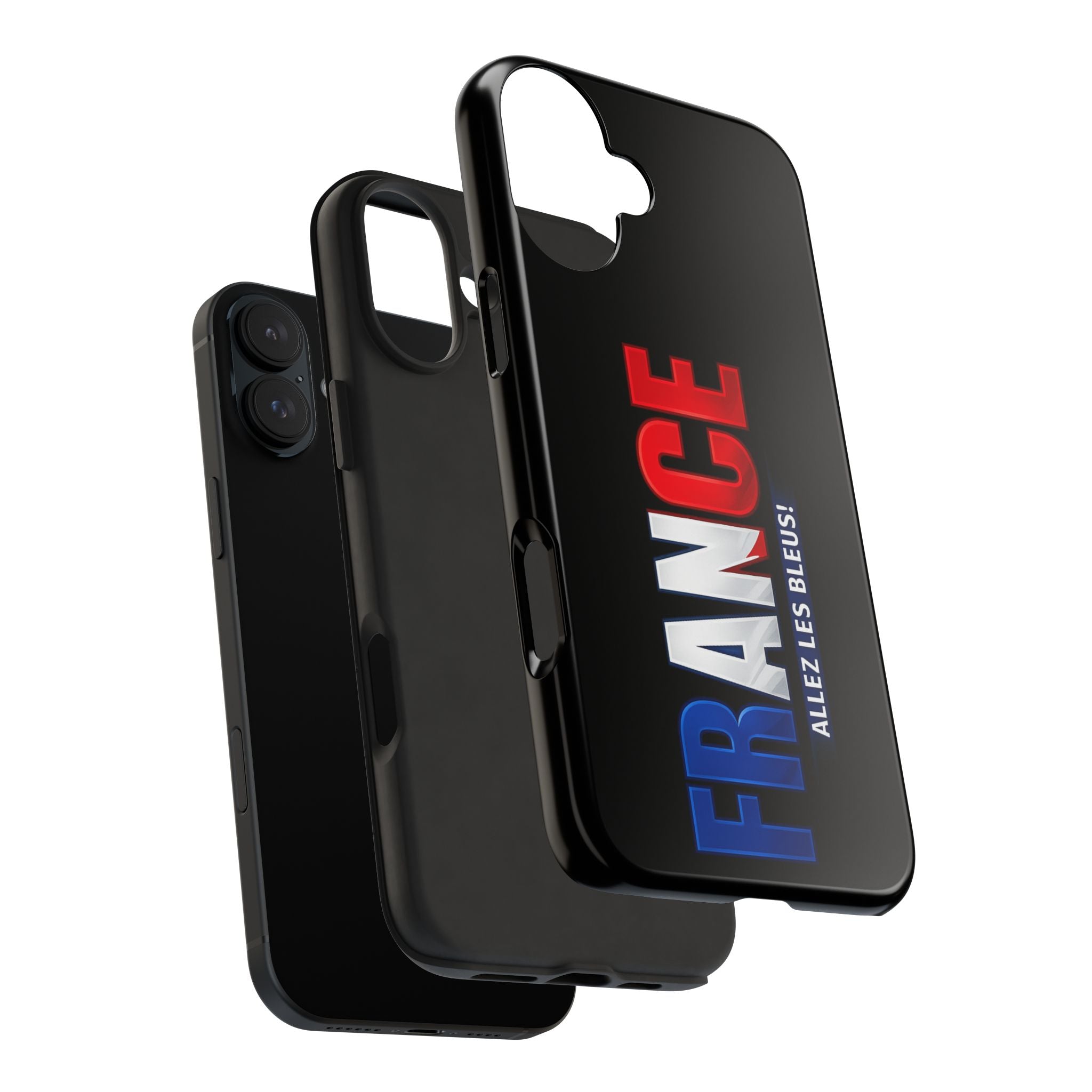 France tricolor vertical text Phone Case | Allez Les Bleus!, Cuctom Protective, Glossy Tough Cases, World Cup 2026