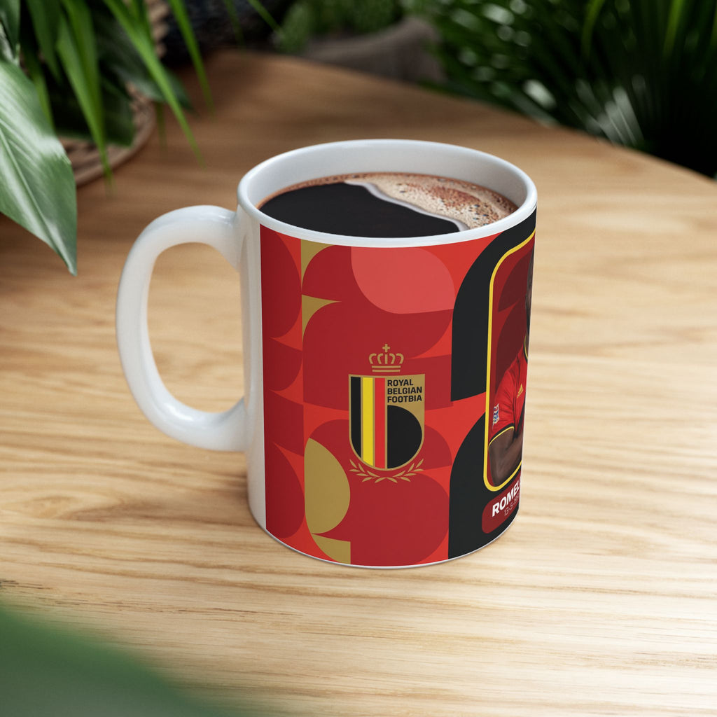Belgium Soccer Player Romelu Lukaku Mug, Ceramic Coffee Cup, World Cup 2026 Mugs