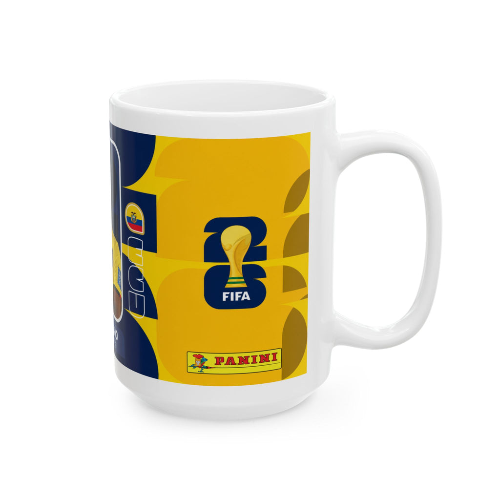 Ecuador William Pacho Soccer Player Mug — World Cup 2026 Mugs