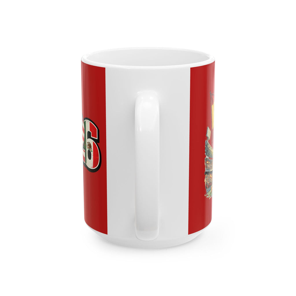 Spain World Cup 2026 Mug, Red Ceramic Coffee Cup, Spain Flag, Soccer Fan Gift
