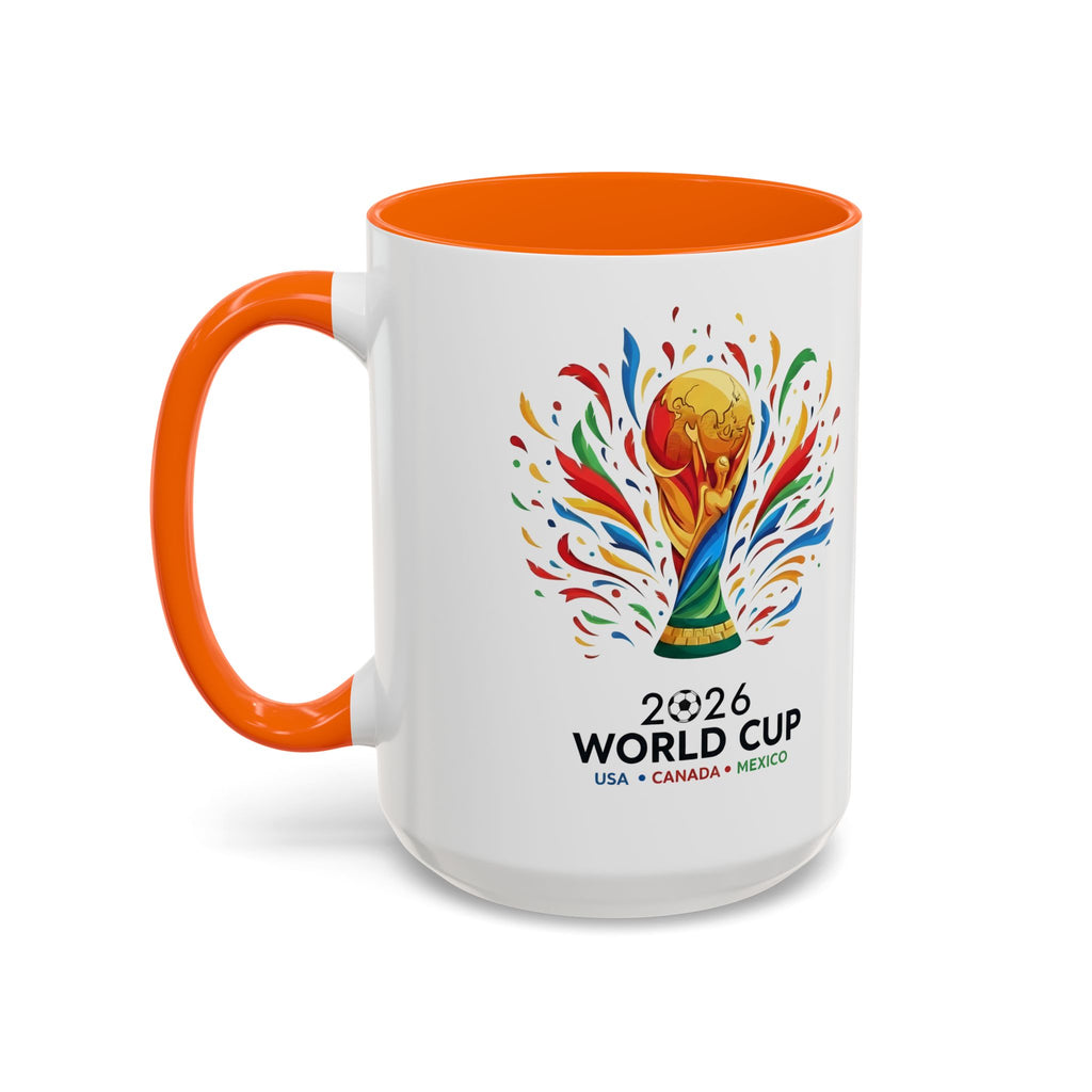 Curaçao 2026 Soccer Flag Accent Coffee Mug | 11oz 15oz,Soccer World Cup 2026, Gift For Dad