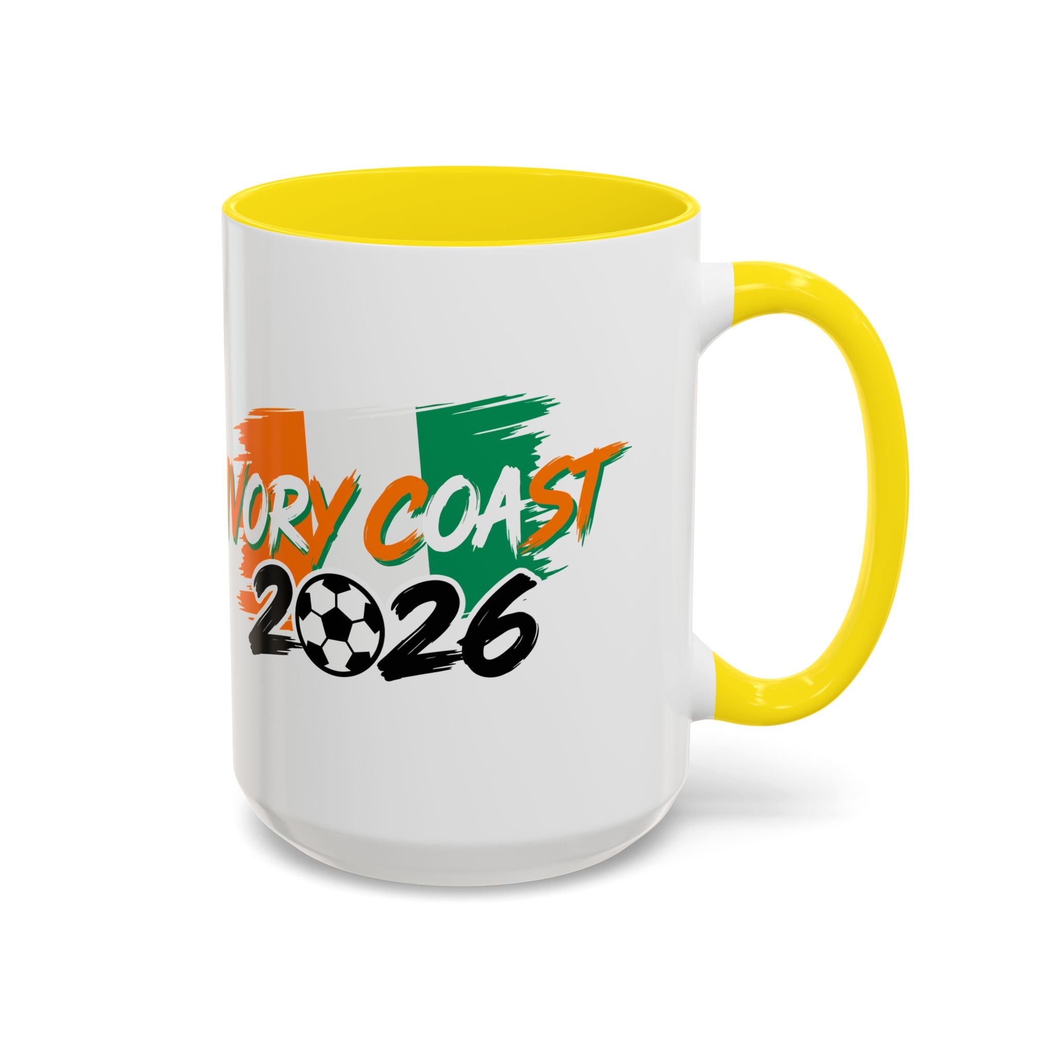 Ivory Coast 2026 Soccer Logo Mug | Accent Coffee Mug 11oz 15oz,Soccer World Cup 2026, Gifts for Dad
