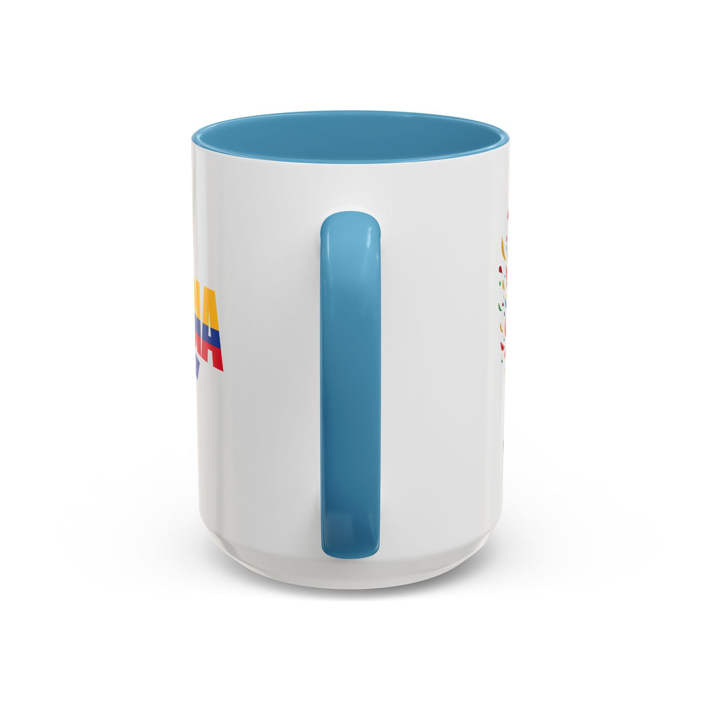 Colombia Vamos Colombia! Accent Coffee Mug | 11oz 15oz ceramic World Cup 2026, Soccer Gift