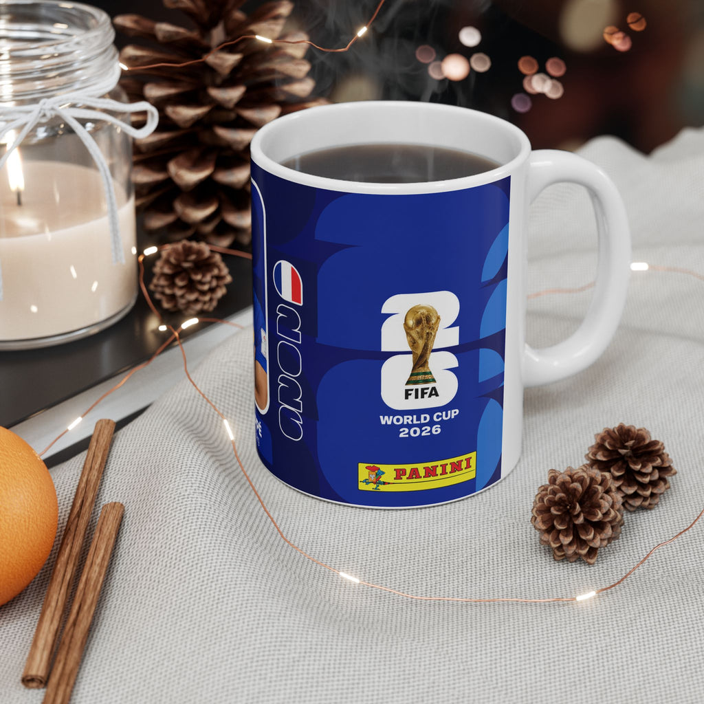 Kylian Mbappé France Football Mug –  Ceramic Coffee Cup (11oz/15oz), World Cup 2026 Mugs