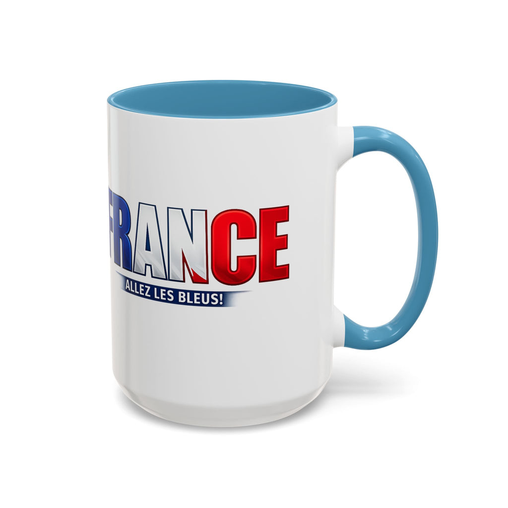 France Tricolor Logo Coffee Mug | Accent Coffee Mug 11oz 15oz, Worl Cup 2026, Gift for mom and dad