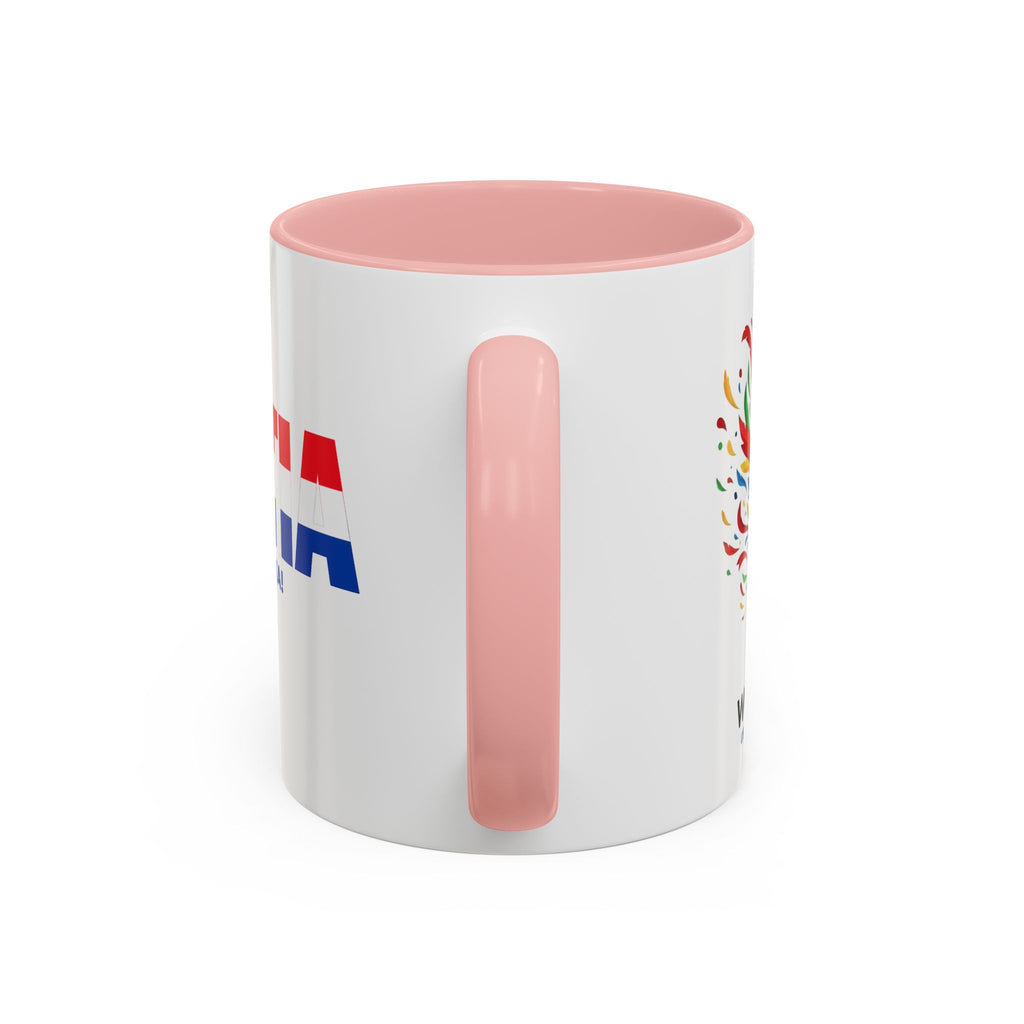 Croatia Flag Logo Accent Coffee Mug | Croatian Pride 11oz 15oz, World Cup 2026, Gifts for Dad