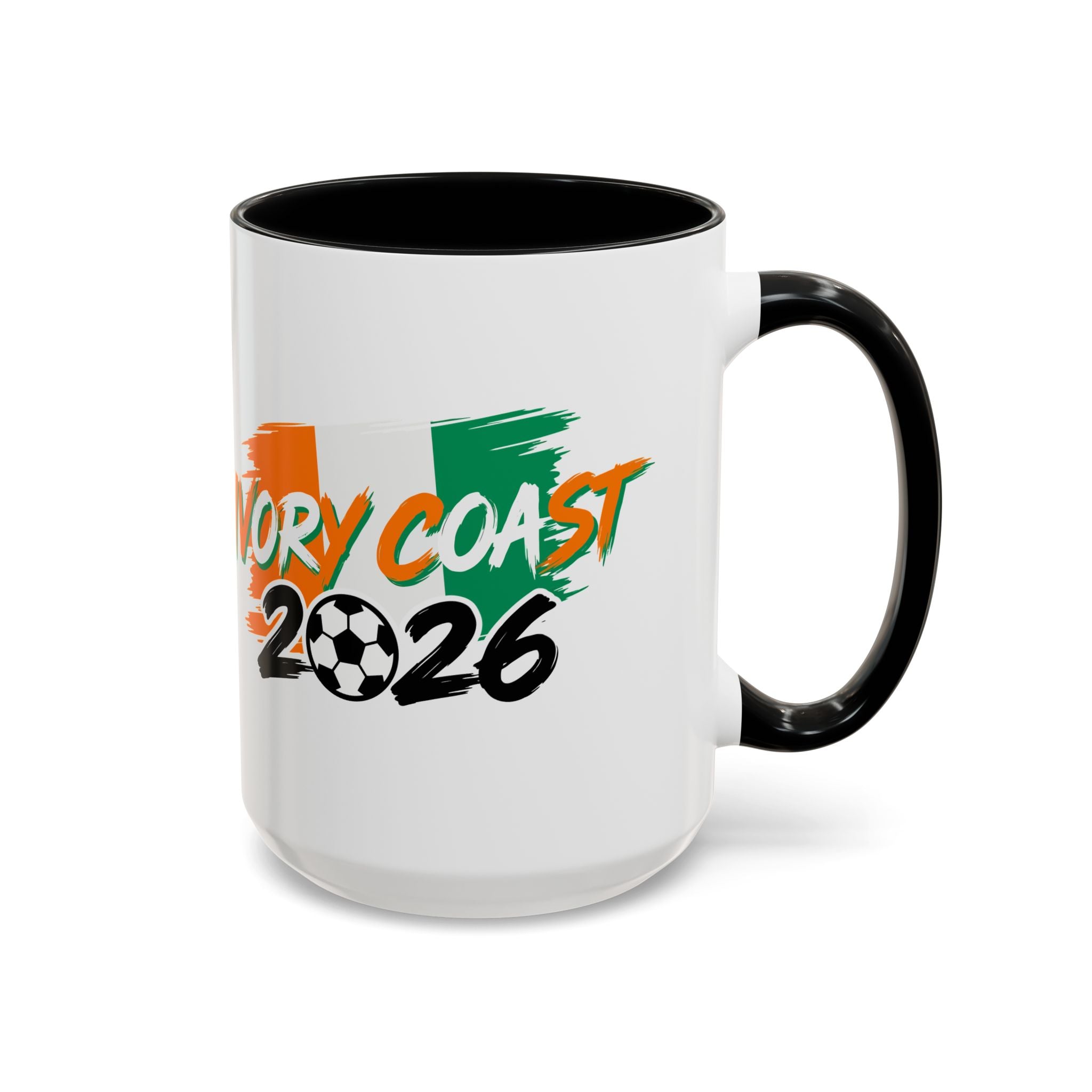 Ivory Coast 2026 Soccer Logo Mug | Accent Coffee Mug 11oz 15oz,Soccer World Cup 2026, Gifts for Dad