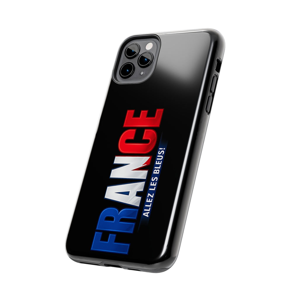 France tricolor vertical text Phone Case | Allez Les Bleus!, Cuctom Protective, Glossy Tough Cases, World Cup 2026