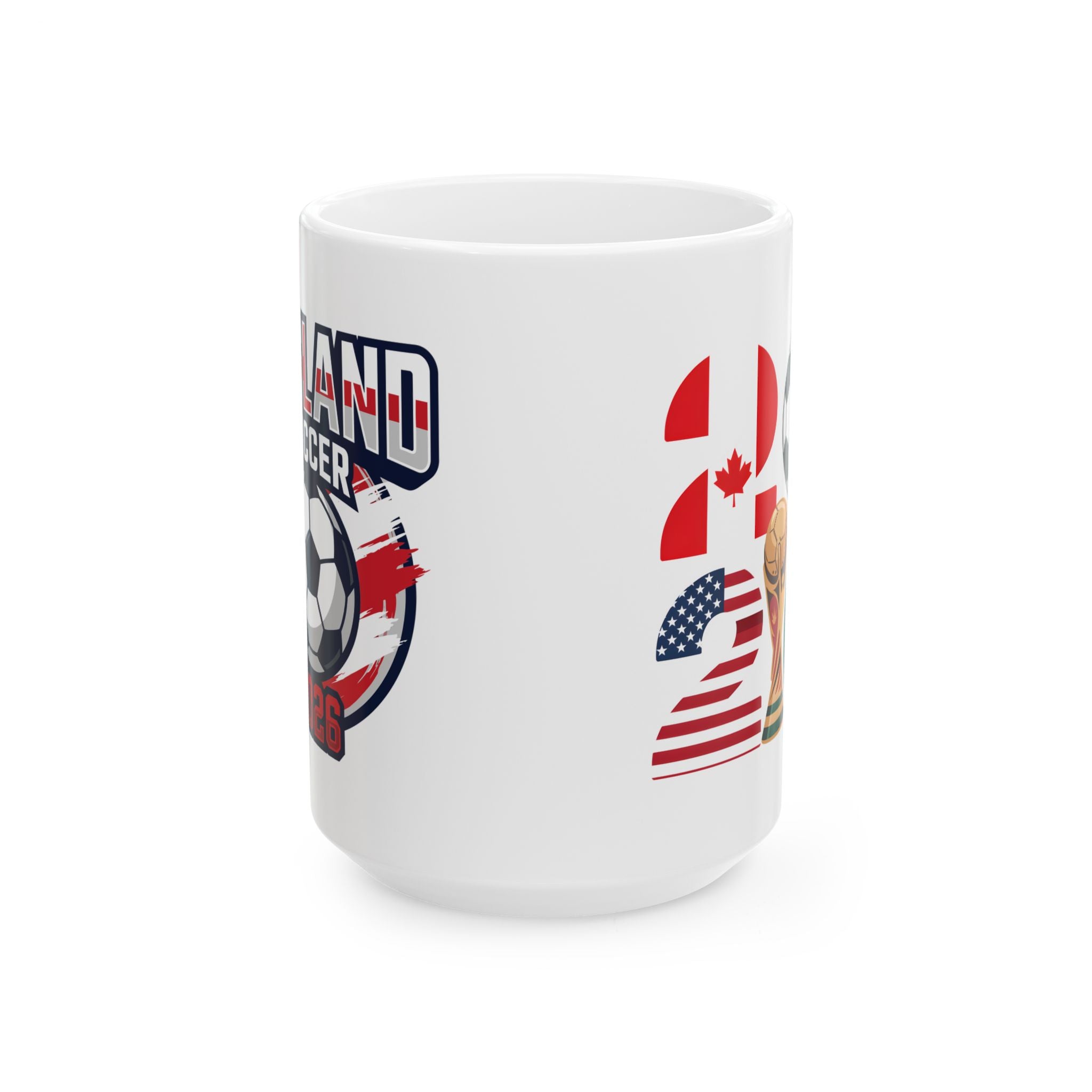 England Soccer Crest Mug | Soccer Fan, World Cup 2026 Gift for Dad, England Flag