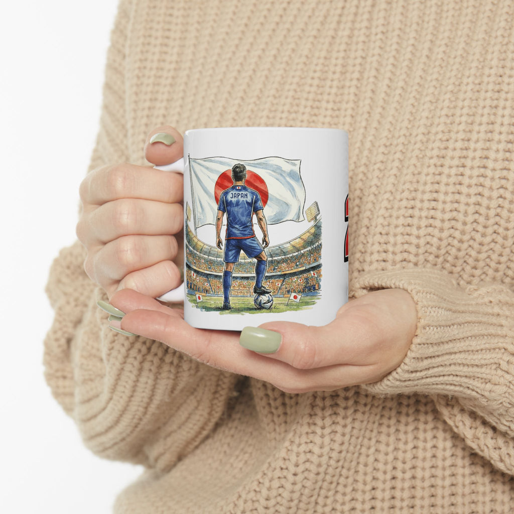 Japan World Cup 2026 Mug, Ceramic Cup, Japan Flag, Gift For Soccer Fan