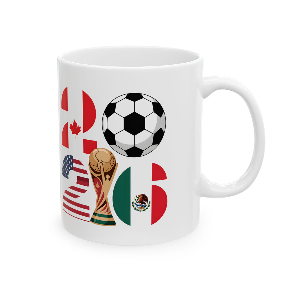 Belgium soccer fan mug, World Cup 2026 ceramic coffee cup, 11oz 15oz sizes