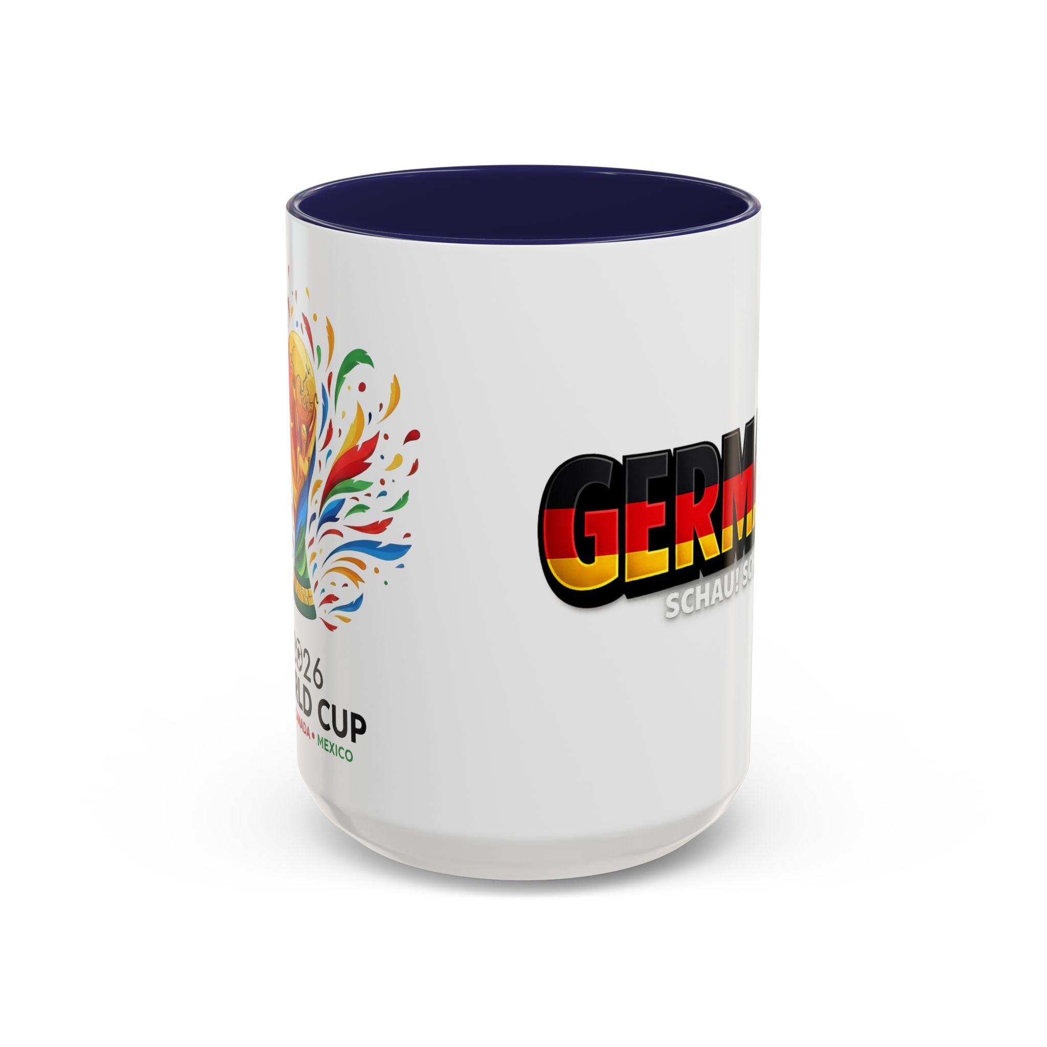 Germany flag text Mug | Accent Coffee Mug 11oz or 15oz, World Cup 2026, Gift for Dad