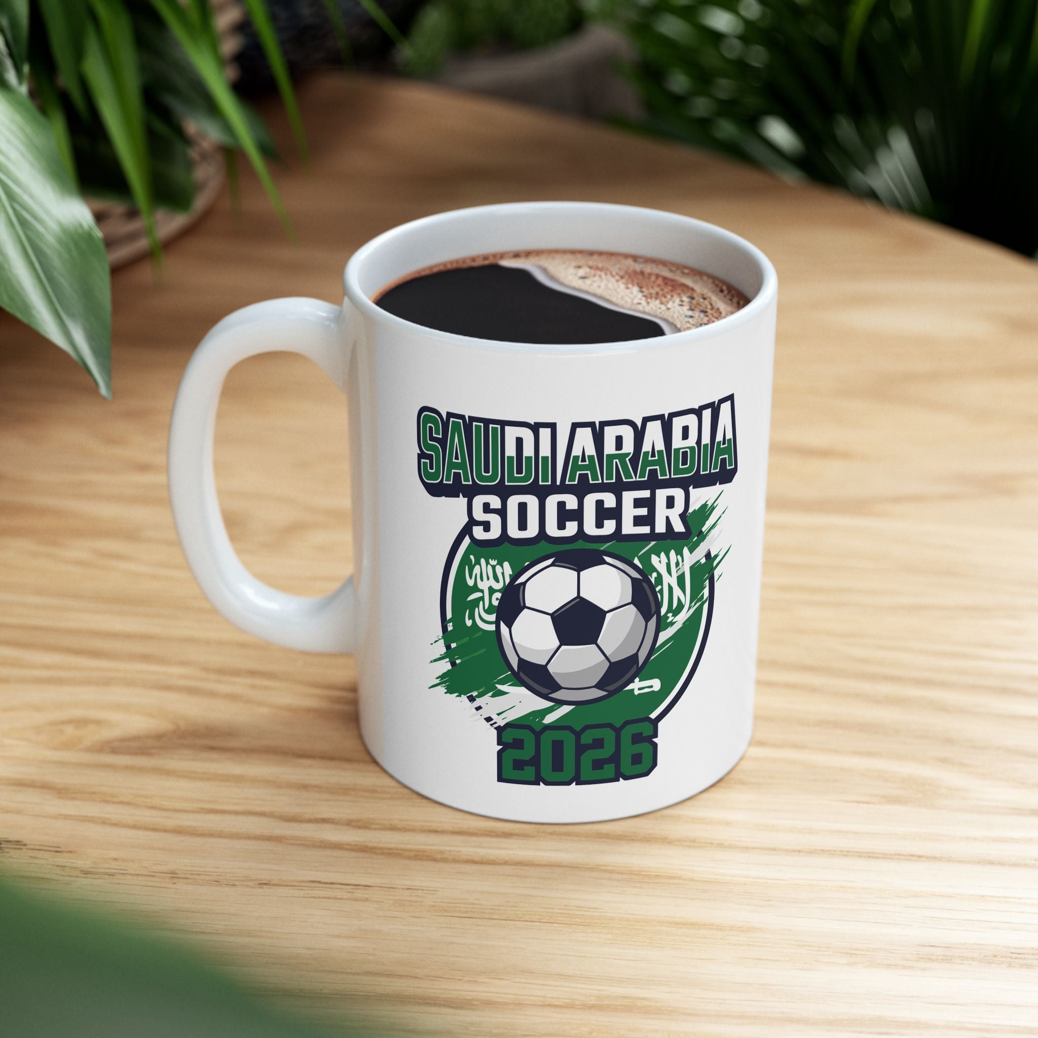 Saudi Arabia Soccer Mug, World Cup 2026 Coffee Mugs, Saudi Arabia Flag, Gift For Dad