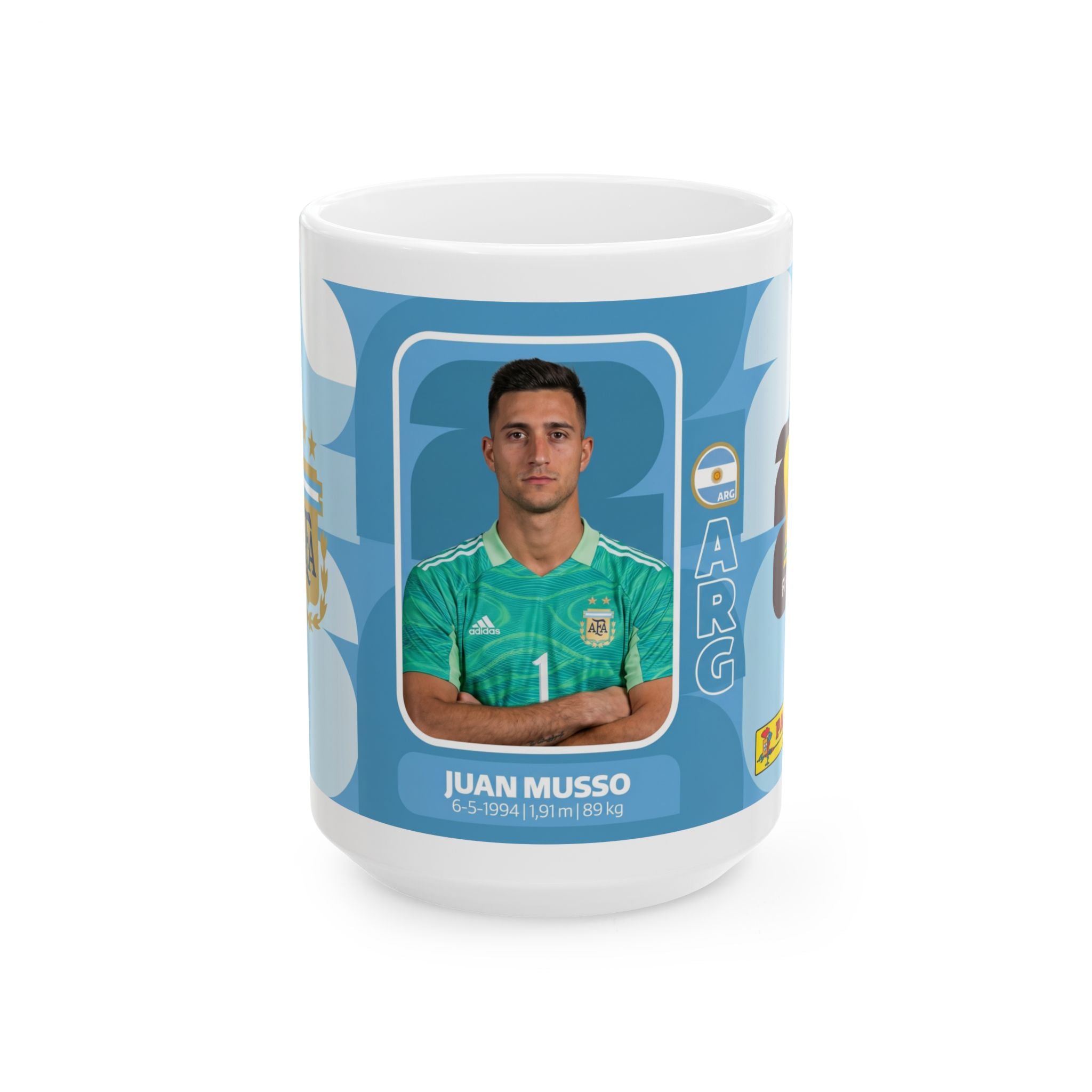 Argentina Soccer Player Juan Musso Mug – Ceramic Coffee Cup, World Cup 2026 Mugs