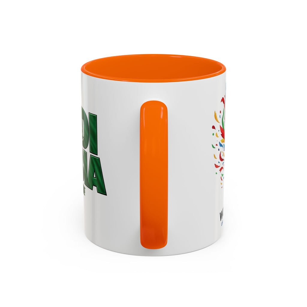 Saudi Arabia Typography Mug | Accent Coffee Mug, Green National Design, Soccer World Cup 2026, Gifts for Dad