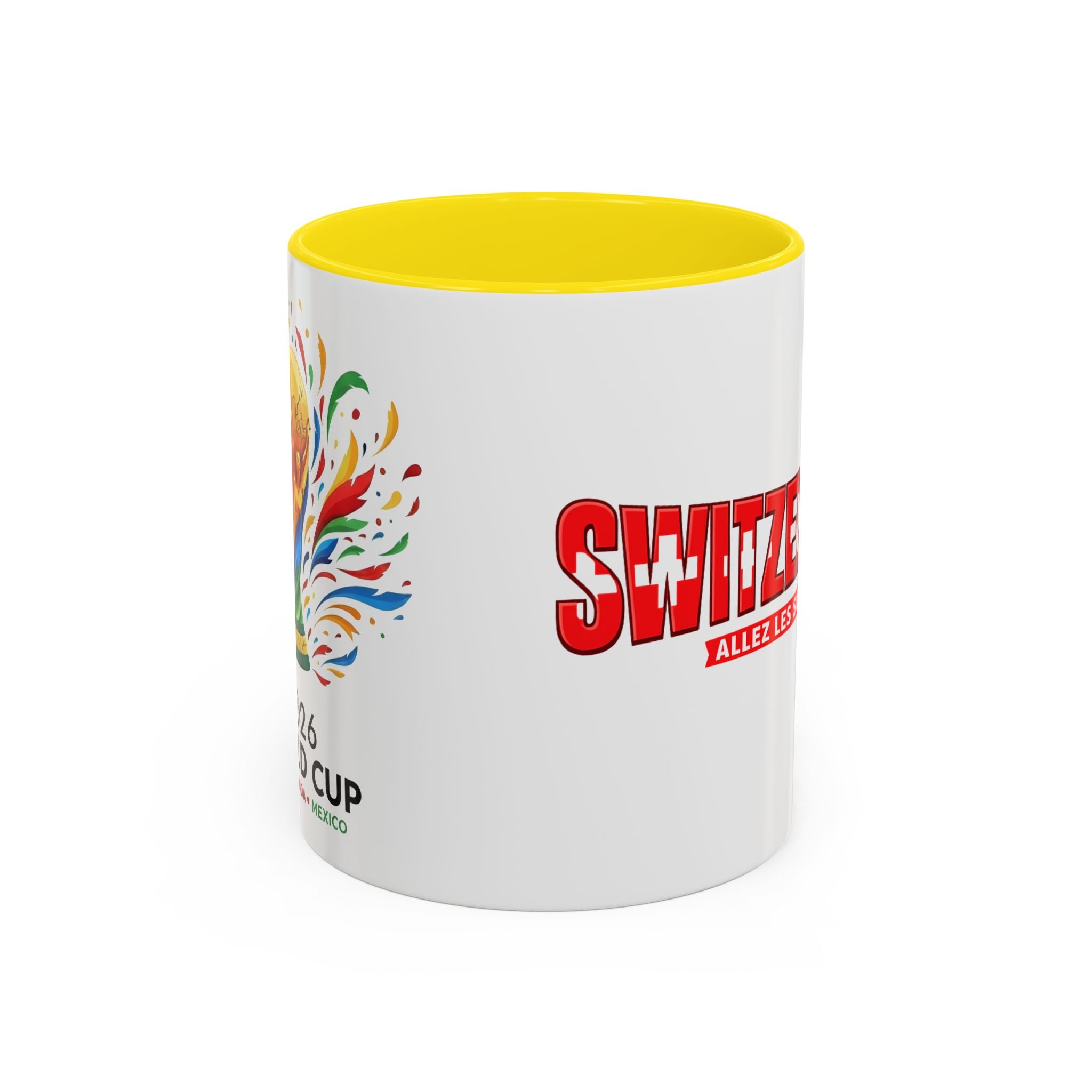 Switzerland Soccer Typography Mug | Accent Coffee Mug 11oz 15oz, Soccer World Cup 2026, Gift for Dad