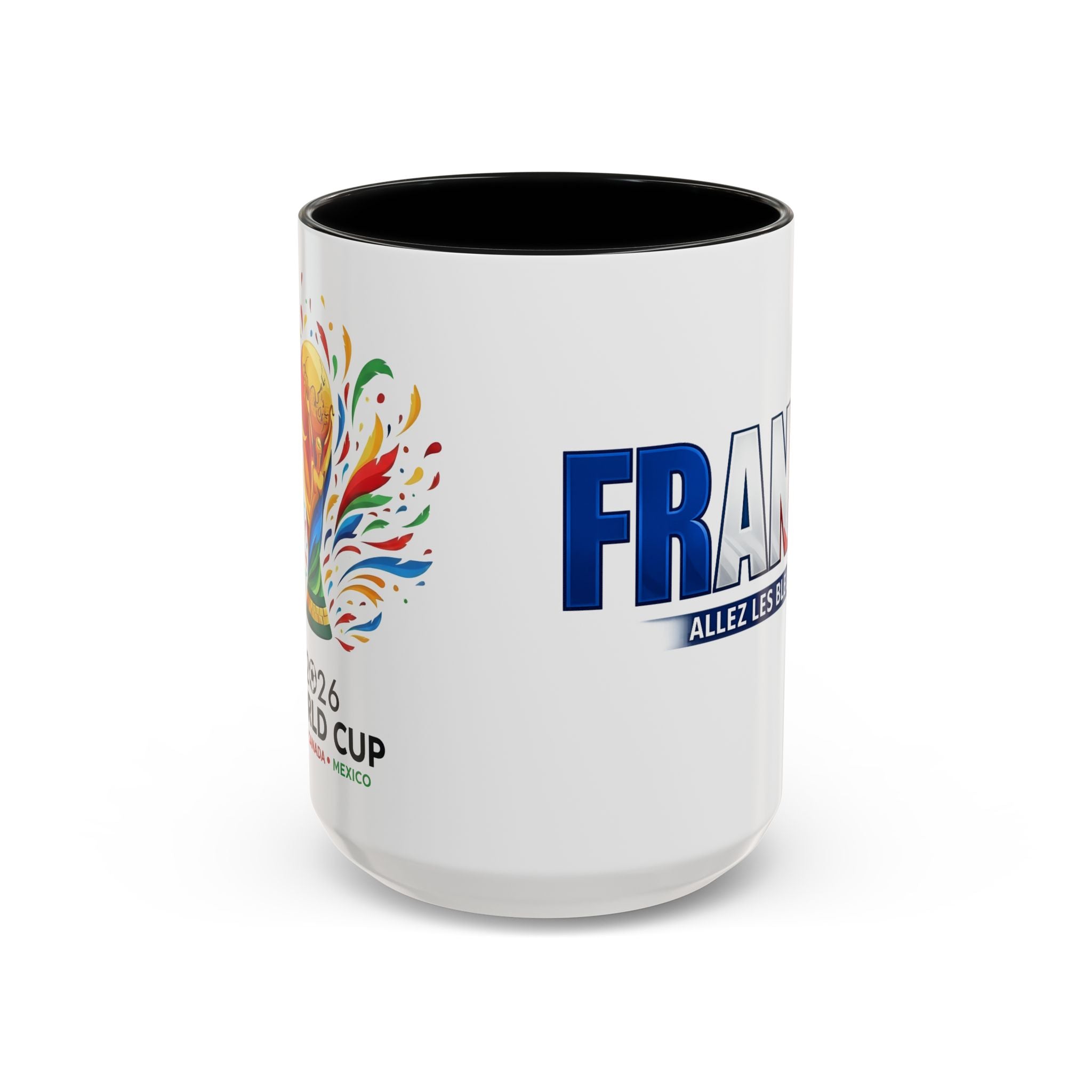 France Tricolor Logo Coffee Mug | Accent Coffee Mug 11oz 15oz, Worl Cup 2026, Gift for mom and dad