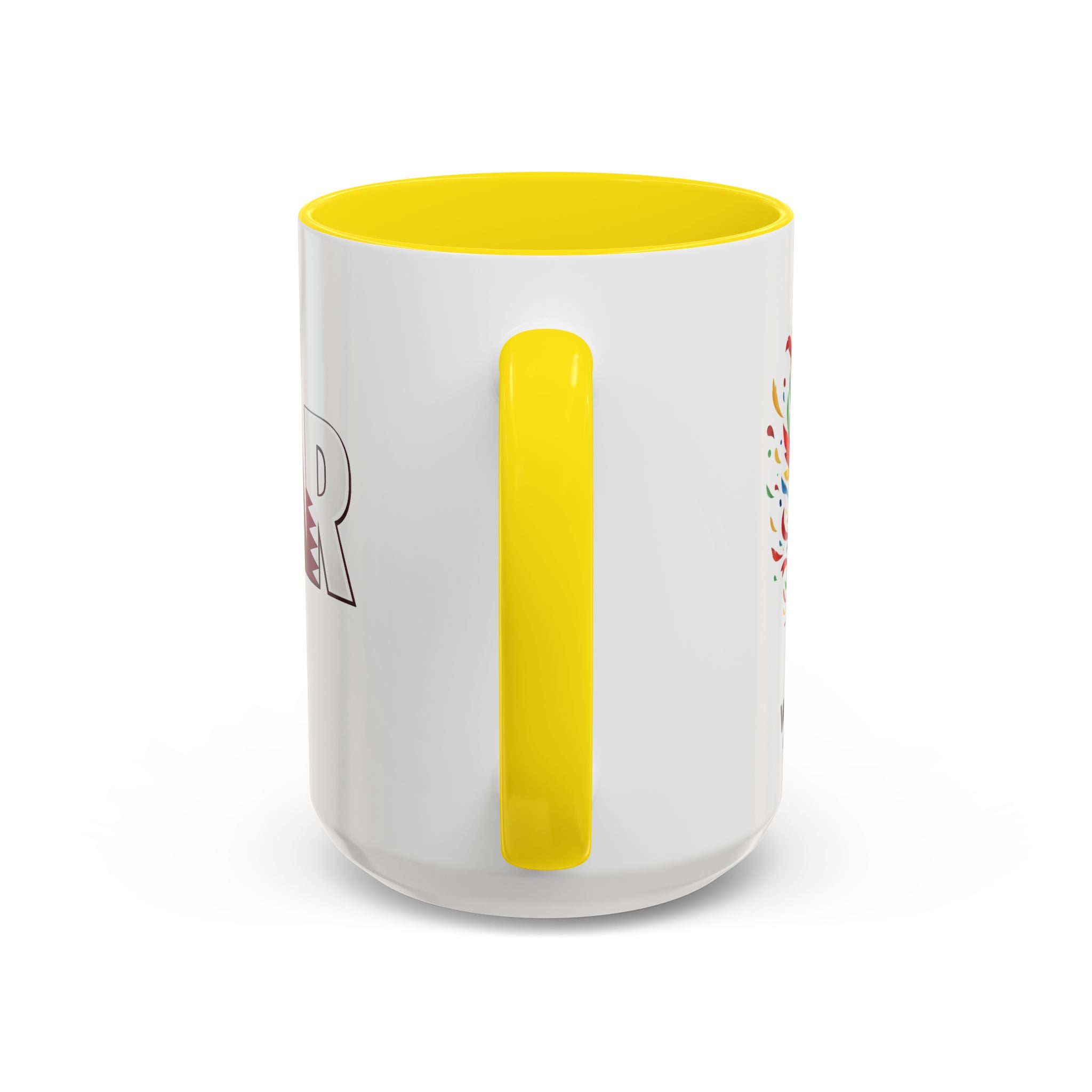 QATAR Yalla Qatar! Accent Coffee Mug | 11oz 15oz, Soccer World Cup 2026, Gifts for Dad