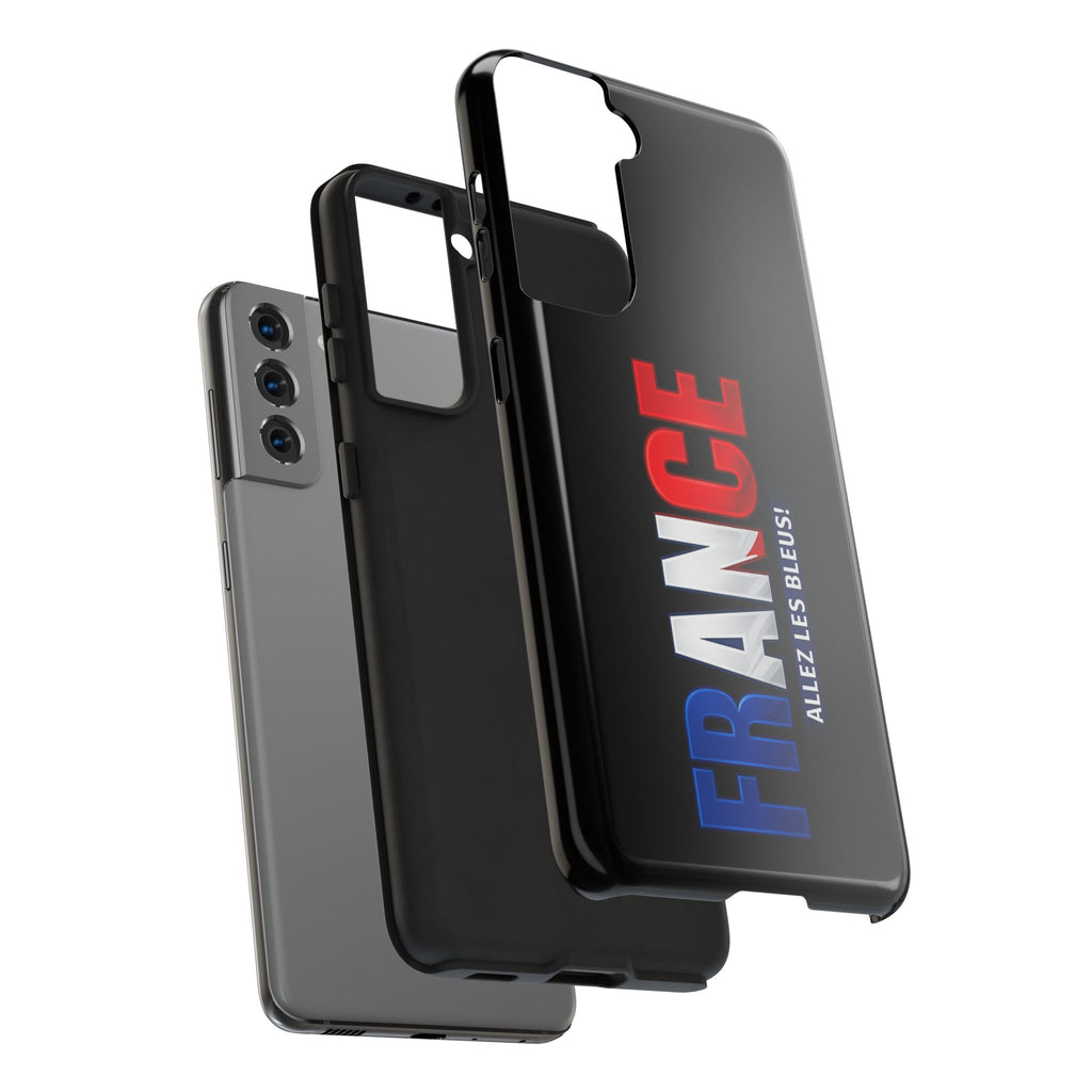 France tricolor vertical text Phone Case | Allez Les Bleus!, Cuctom Protective, Glossy Tough Cases, World Cup 2026