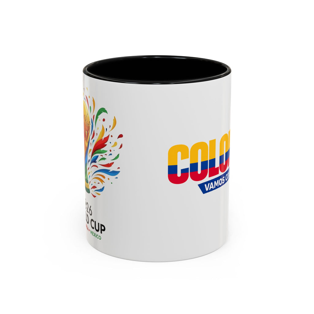 Colombia Vamos Colombia! Accent Coffee Mug | 11oz 15oz ceramic World Cup 2026, Soccer Gift