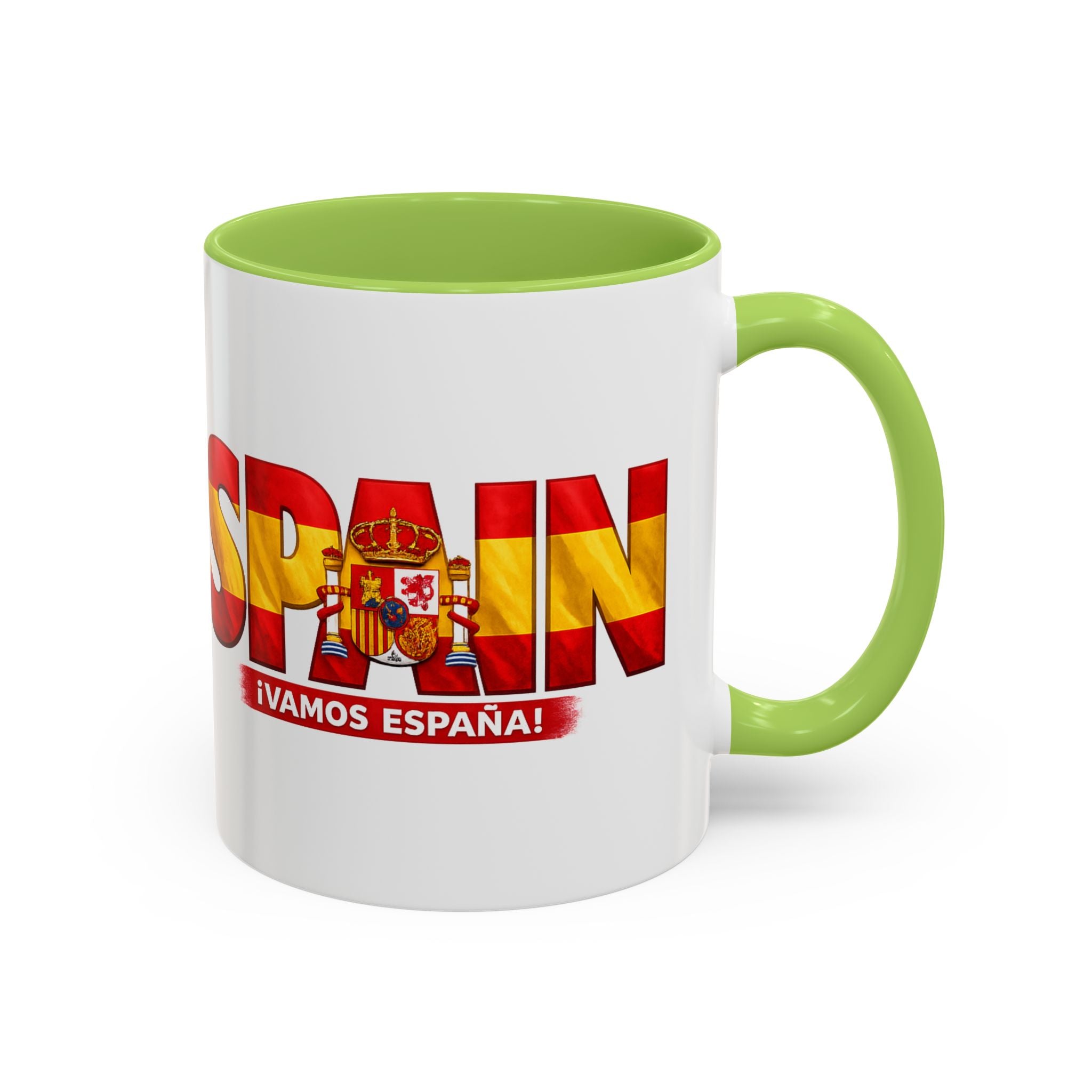 Spain Flag Word Mug | Accent Coffee Mug 11oz 15oz, Soccer World Cup 2026, Gift for Dad