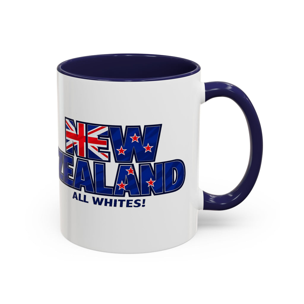 New Zealand All Whites Coffee Mug | Accent 11/15oz, World Cup 2026, Gift for Dad