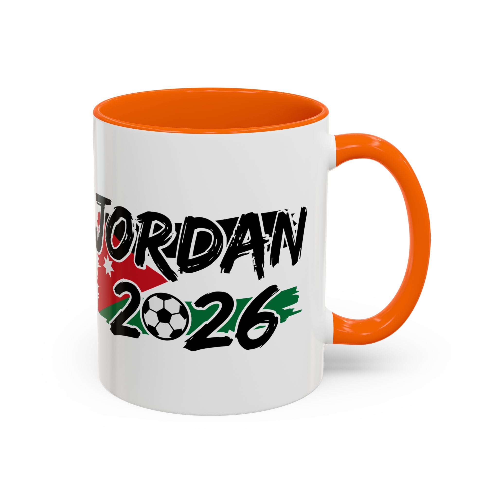 Jordan 2026 Soccer Logo Mug | Accent Coffee Mug 11oz 15oz, World Cup 2026, Gift for Dad