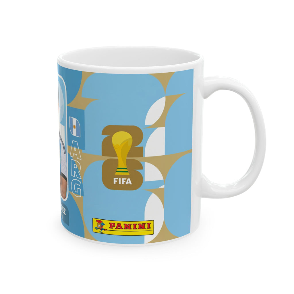 Argentina Soccer Player Julian Alvarez Mug — Ceramic Coffee Cup (11oz/15oz), World Cup 2026 Mugs