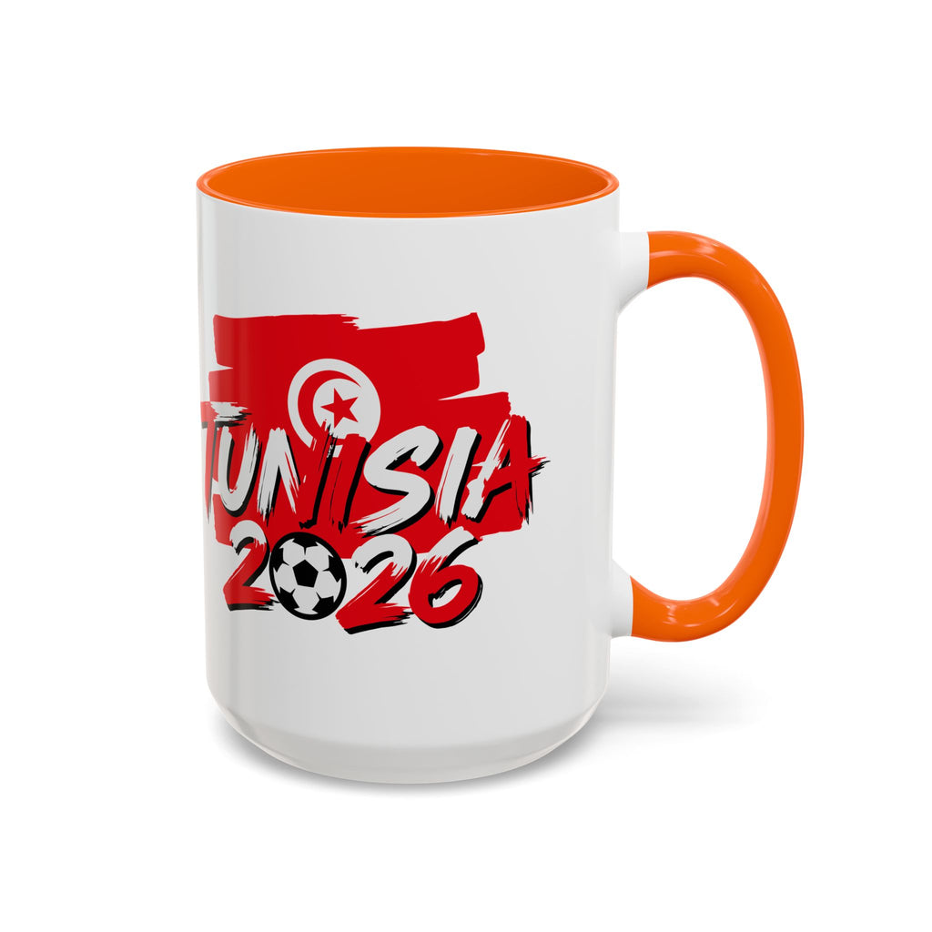 Tunisia 2026 Soccer Logo Mug | World Cup Fan Coffee Mug, Soccer World Cup 2026, Gift for Dad