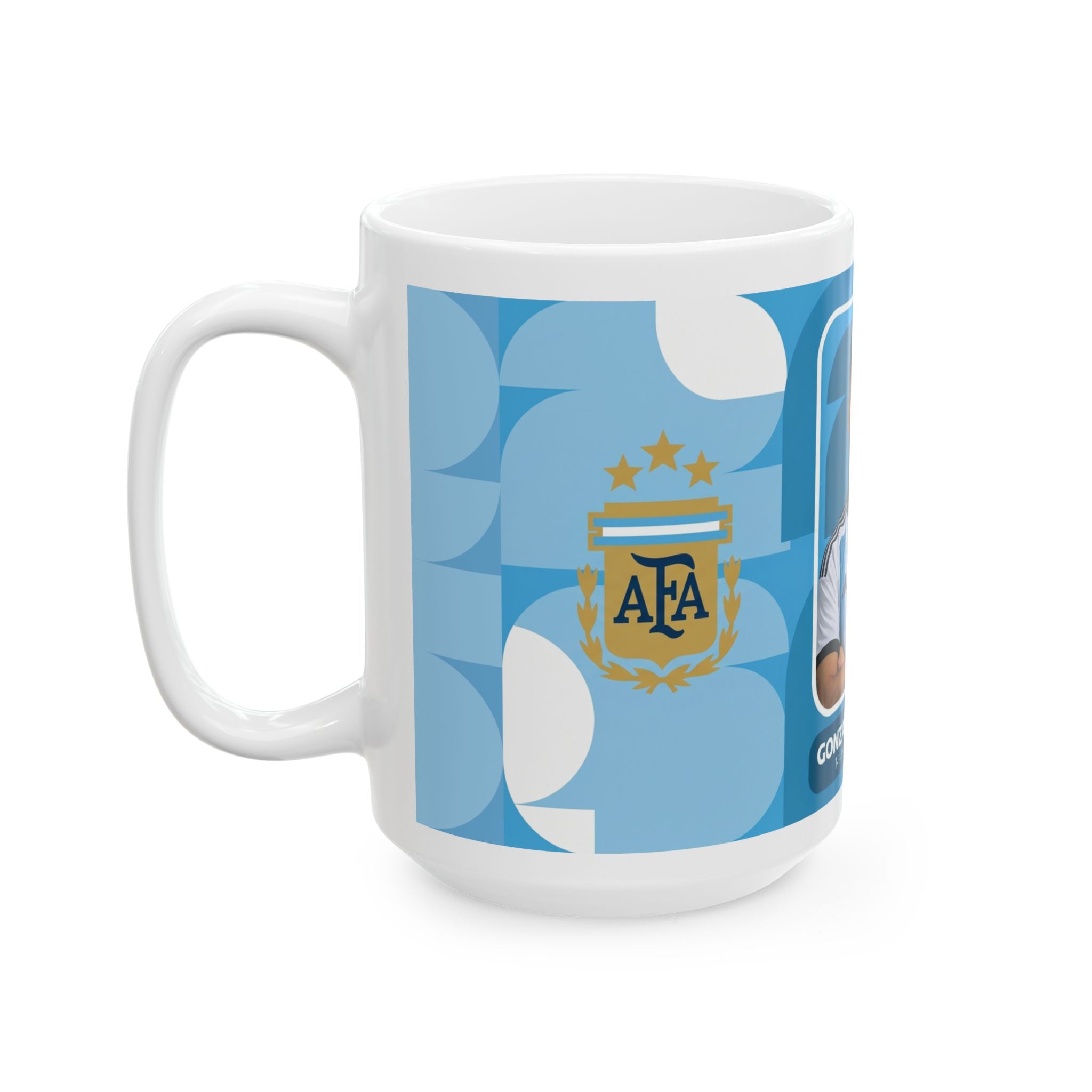 Argentina Soccer Player Gonzalo Montiel Mug, Ceramic Coffee Cup (11oz & 15oz), World Cup 2026 Mugs
