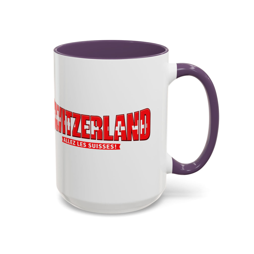 Switzerland Soccer Typography Mug | Accent Coffee Mug 11oz 15oz, Soccer World Cup 2026, Gift for Dad
