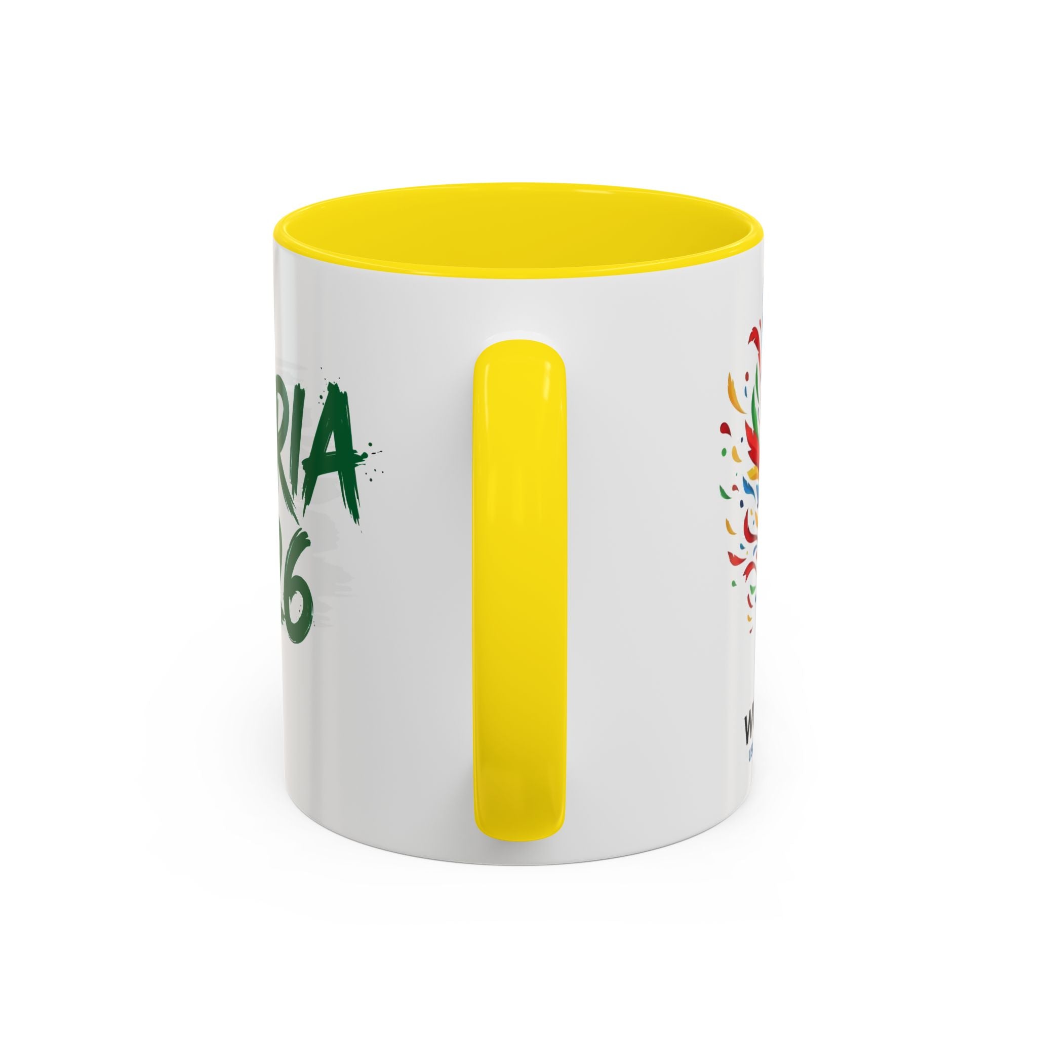 Algeria 2026 Soccer Logo Accent Coffee Mug | 11oz 15oz, Soccer World Cup 2026, Gifts for Dad