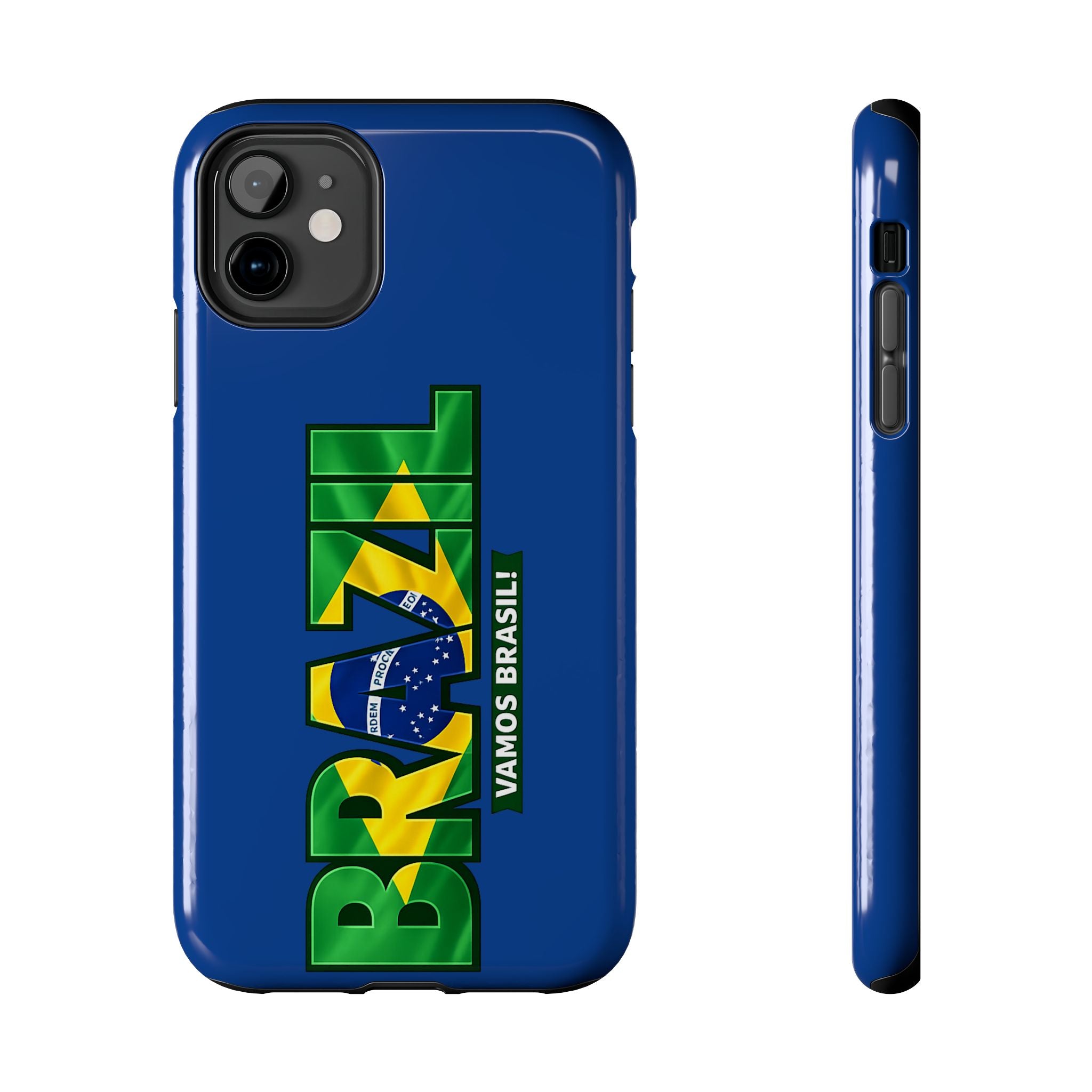 Brazil Soccer Fan Phone Case, Protective, Glossy, World Cup 2026, Tough Cases, Custom Phone Cases