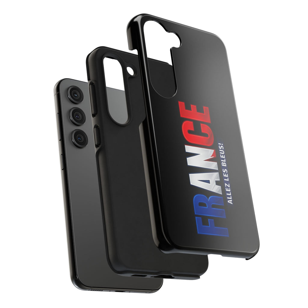 France tricolor vertical text Phone Case | Allez Les Bleus!, Cuctom Protective, Glossy Tough Cases, World Cup 2026
