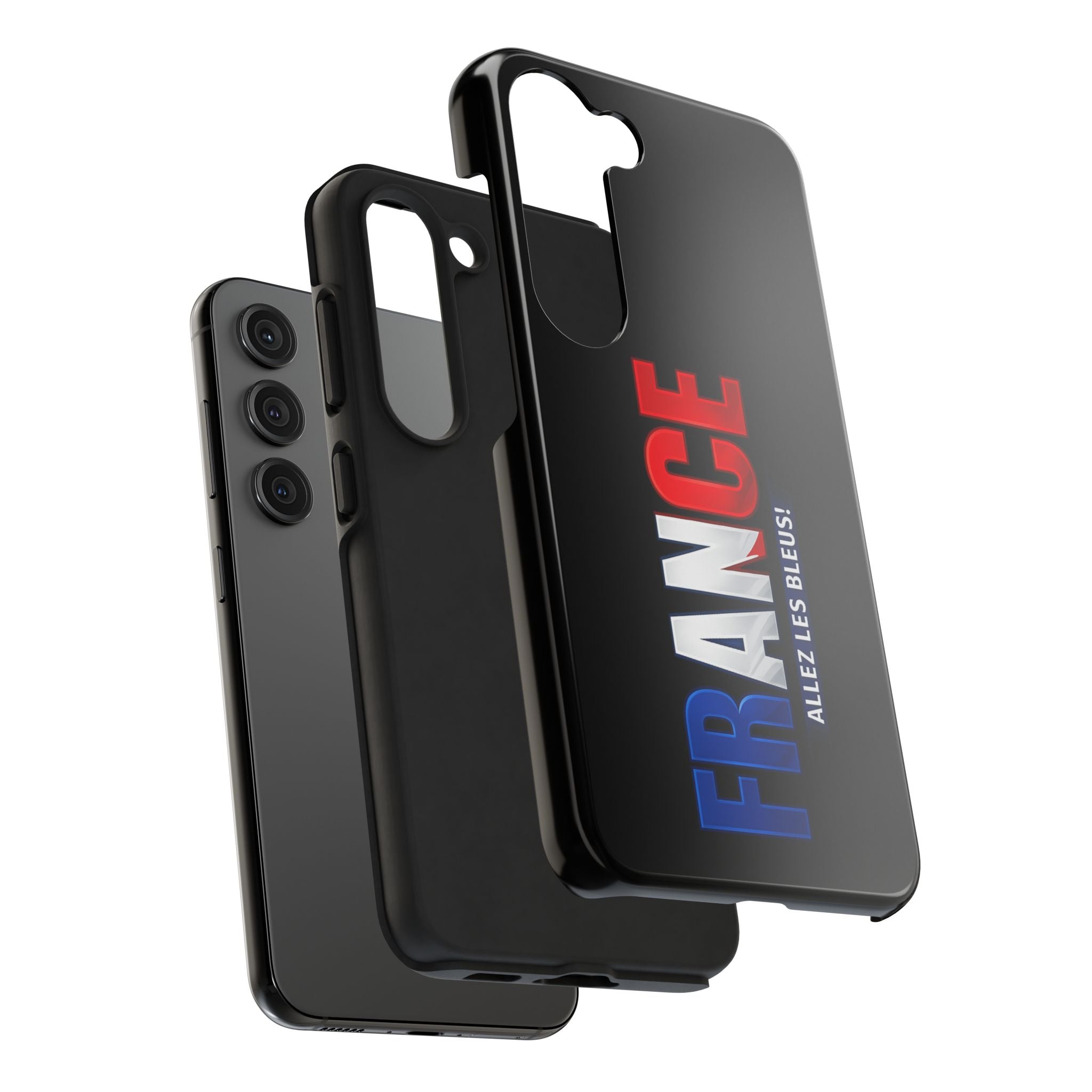 France tricolor vertical text Phone Case | Allez Les Bleus!, Cuctom Protective, Glossy Tough Cases, World Cup 2026