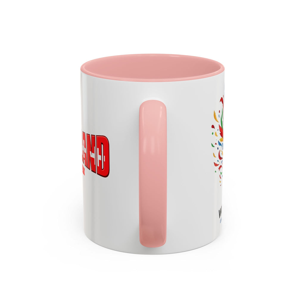 Switzerland Soccer Typography Mug | Accent Coffee Mug 11oz 15oz, Soccer World Cup 2026, Gift for Dad