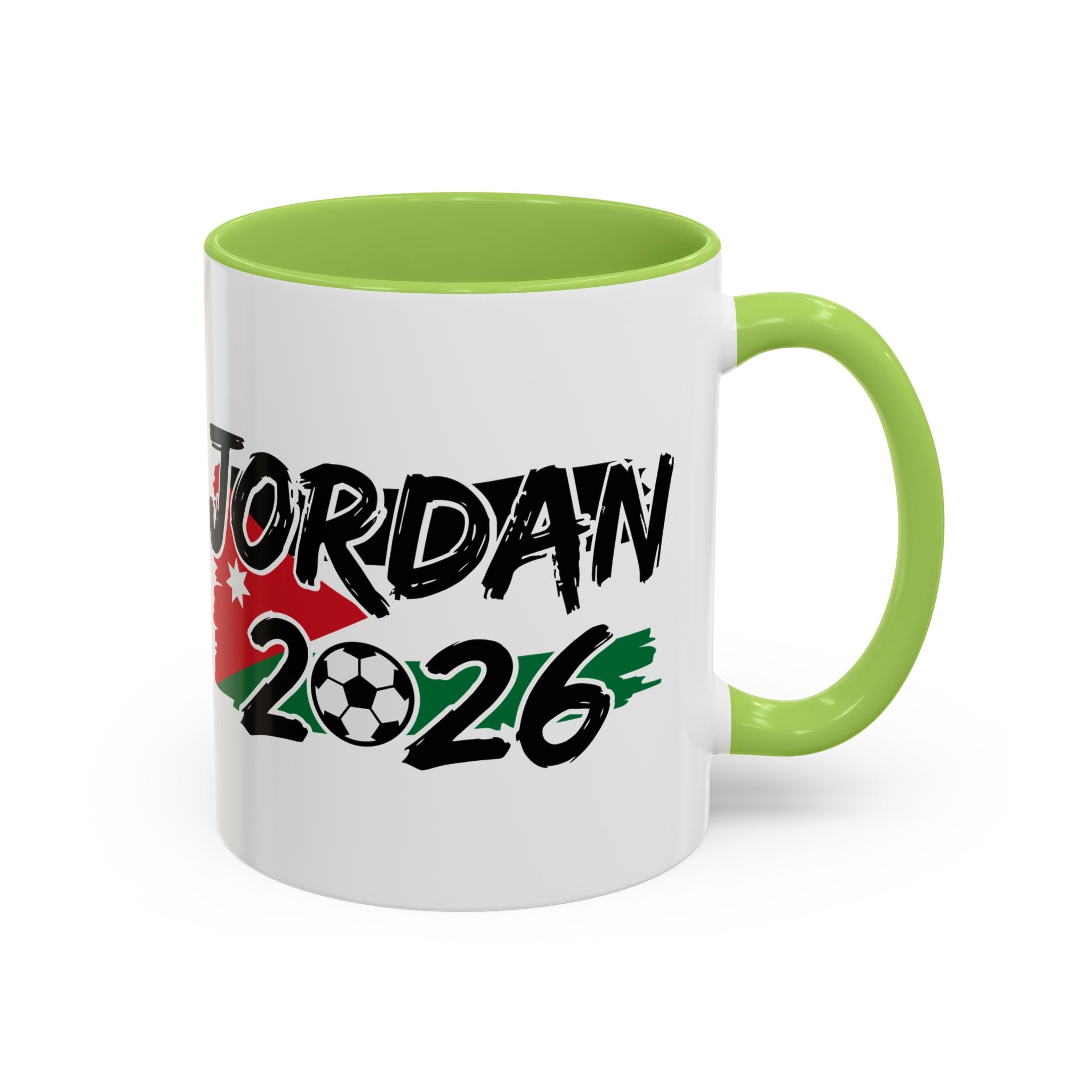 Jordan 2026 Soccer Logo Mug | Accent Coffee Mug 11oz 15oz, World Cup 2026, Gift for Dad