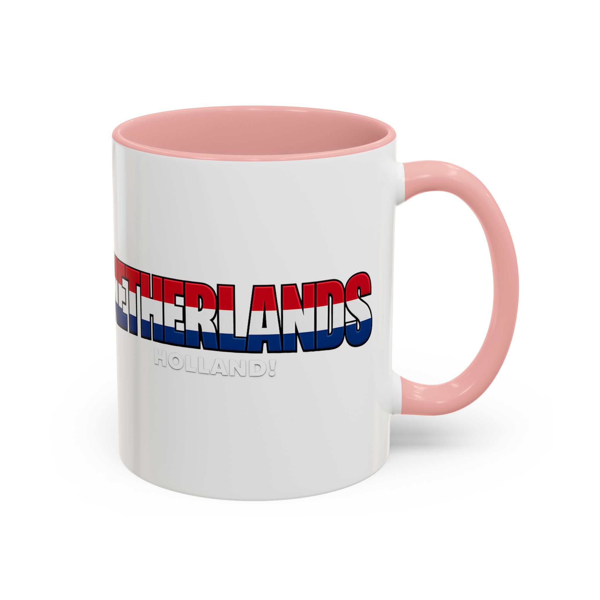 Netherlands Flag Text Coffee Mug | Accent 11oz 15oz, World Cup 2026, Gift for Dad