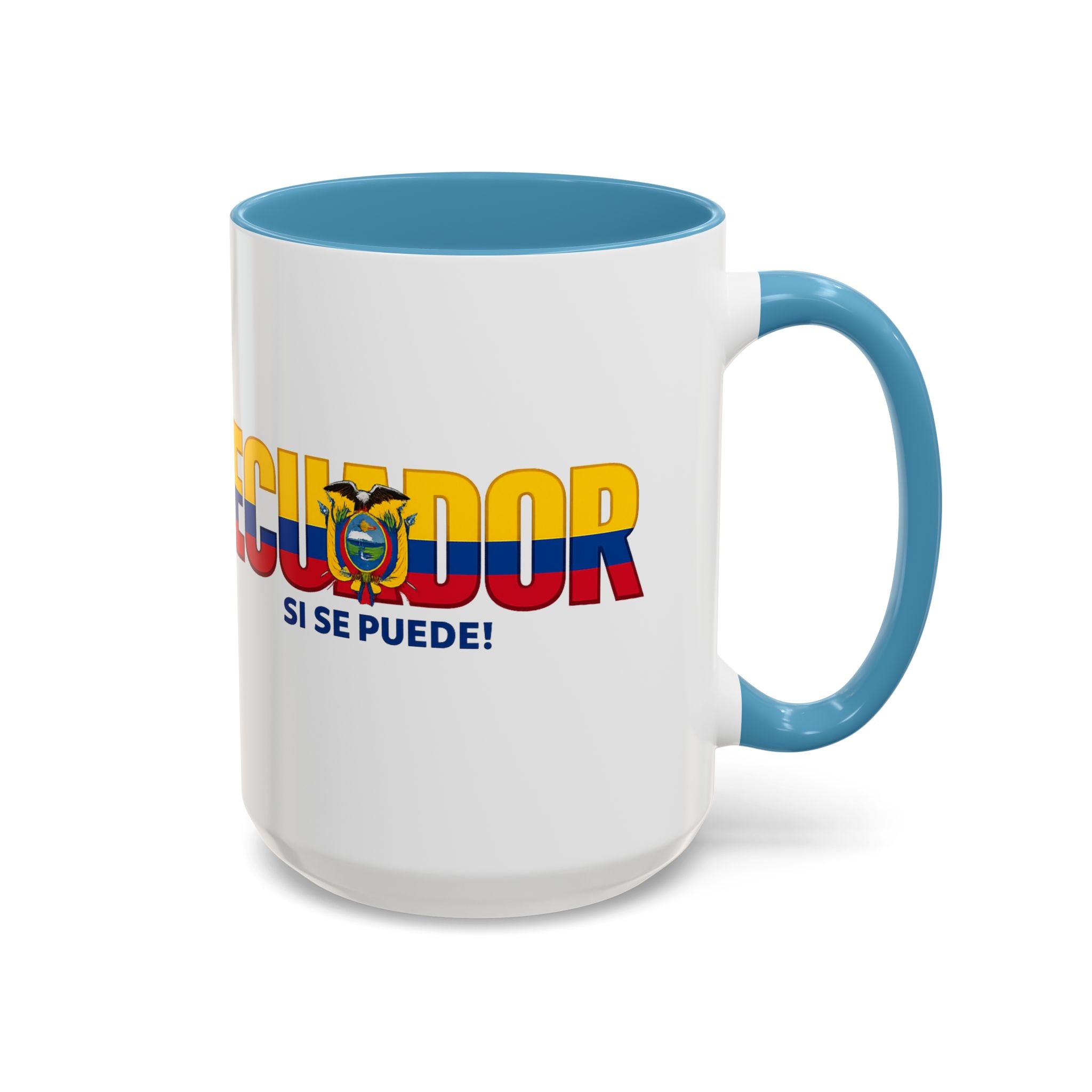 Ecuador Flag Text mug | Accent Coffee Mug (11/15oz), World Cup 2026, Gift for Dad, Father Day