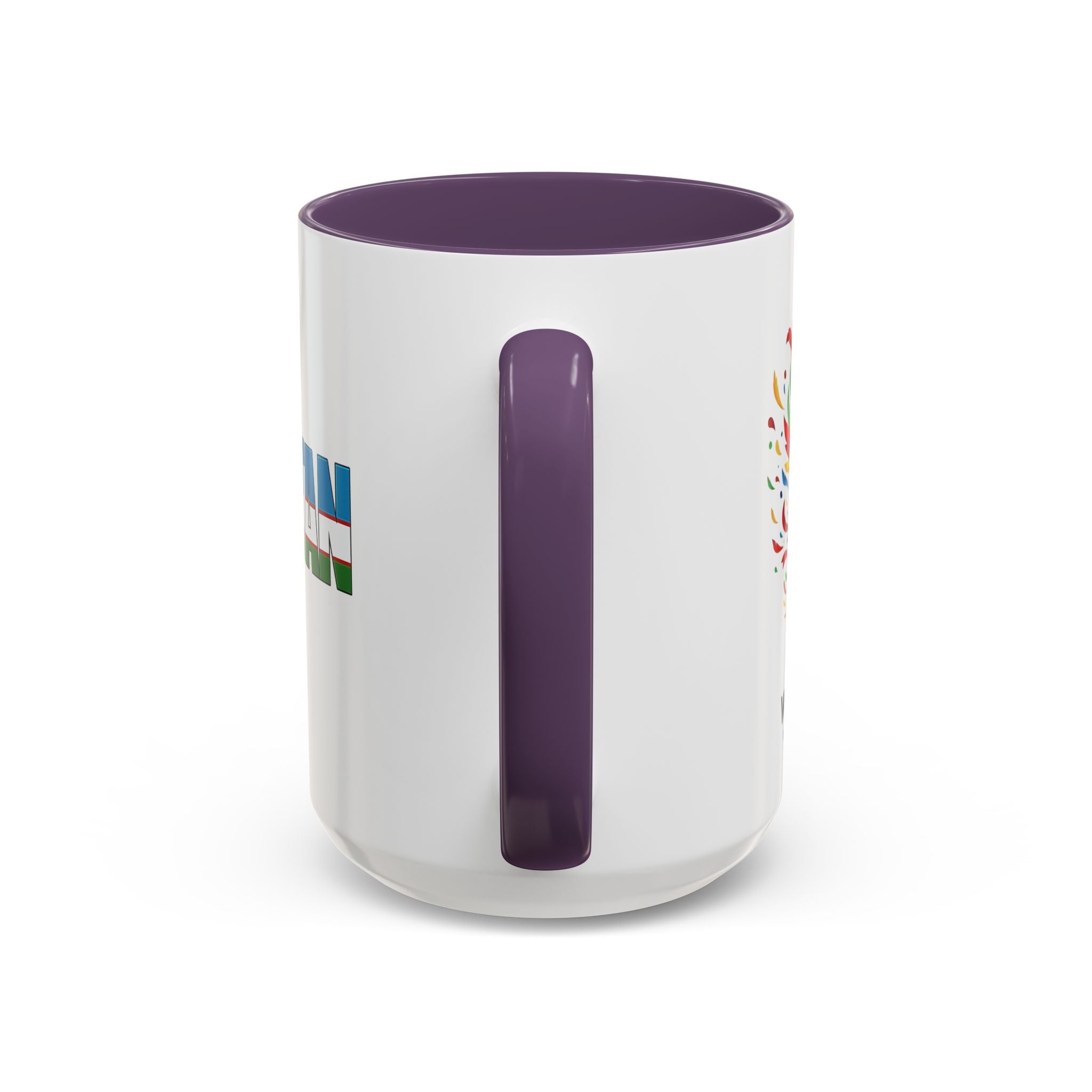 Uzbekistan Flag Typography Coffee Mug | Accent 11oz/15oz, Soccer World Cup 2026, Gift for Dad