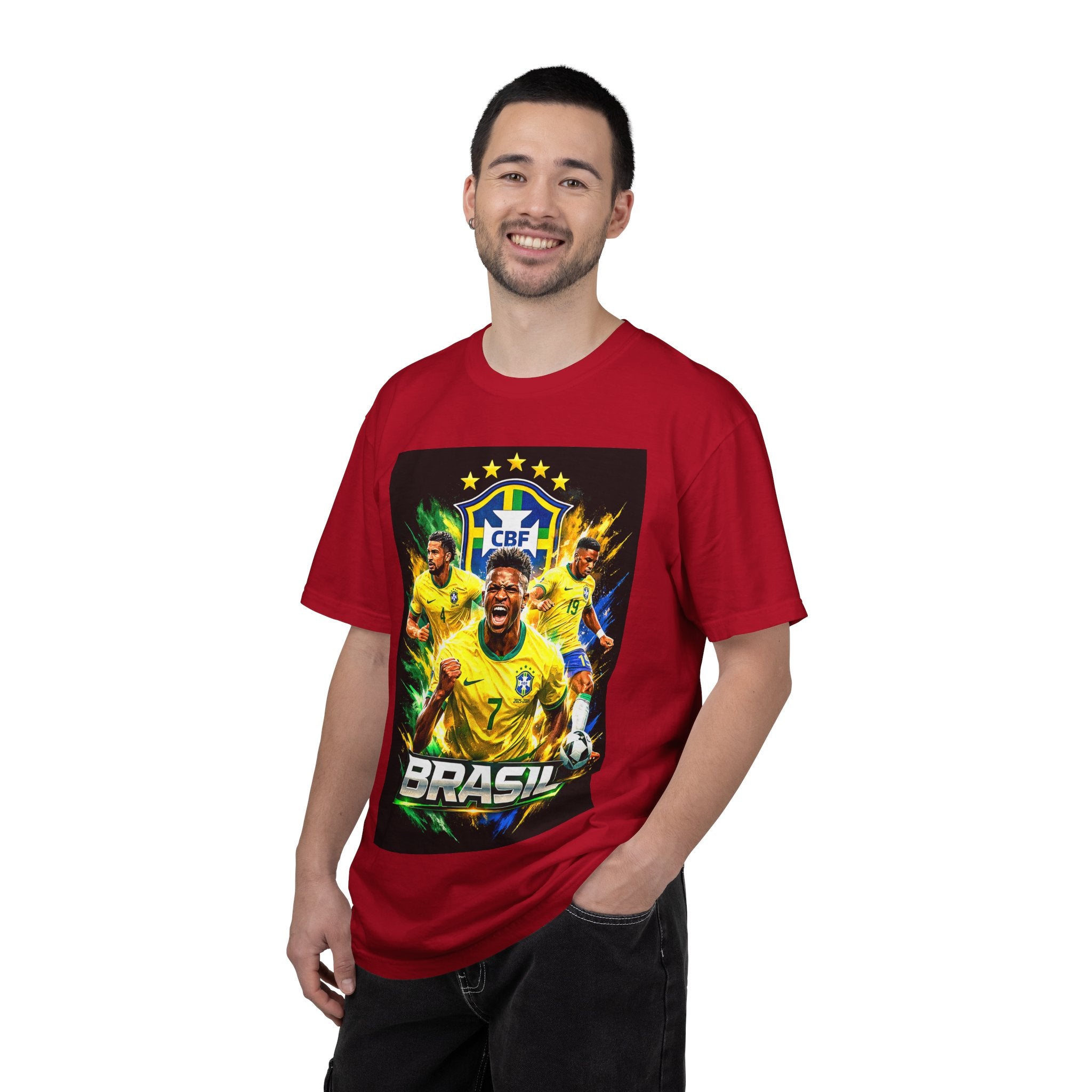 Brazil Soccer Players T-Shirt | 2026 World Cup Back Design, Brasil Flag, Gift for him, Collectible