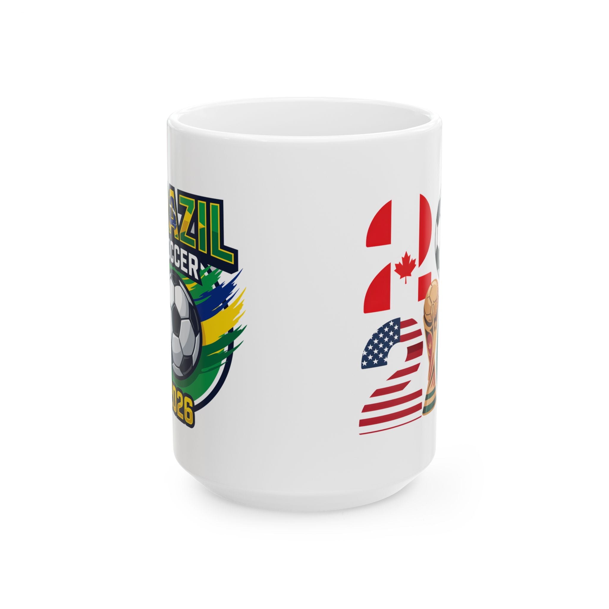 Brazil Soccer National Team, Ceramic Coffee Mug, 11oz or 15oz sizes, World Cup 2026 Mugs