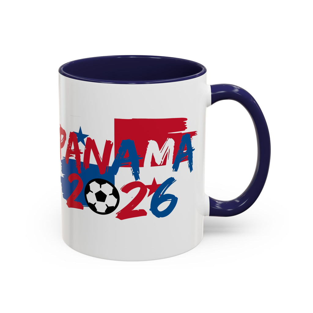 Panama 2026 Soccer Logo Accent Mug | 11oz 15oz, World Cup 2026, Gift for Dad