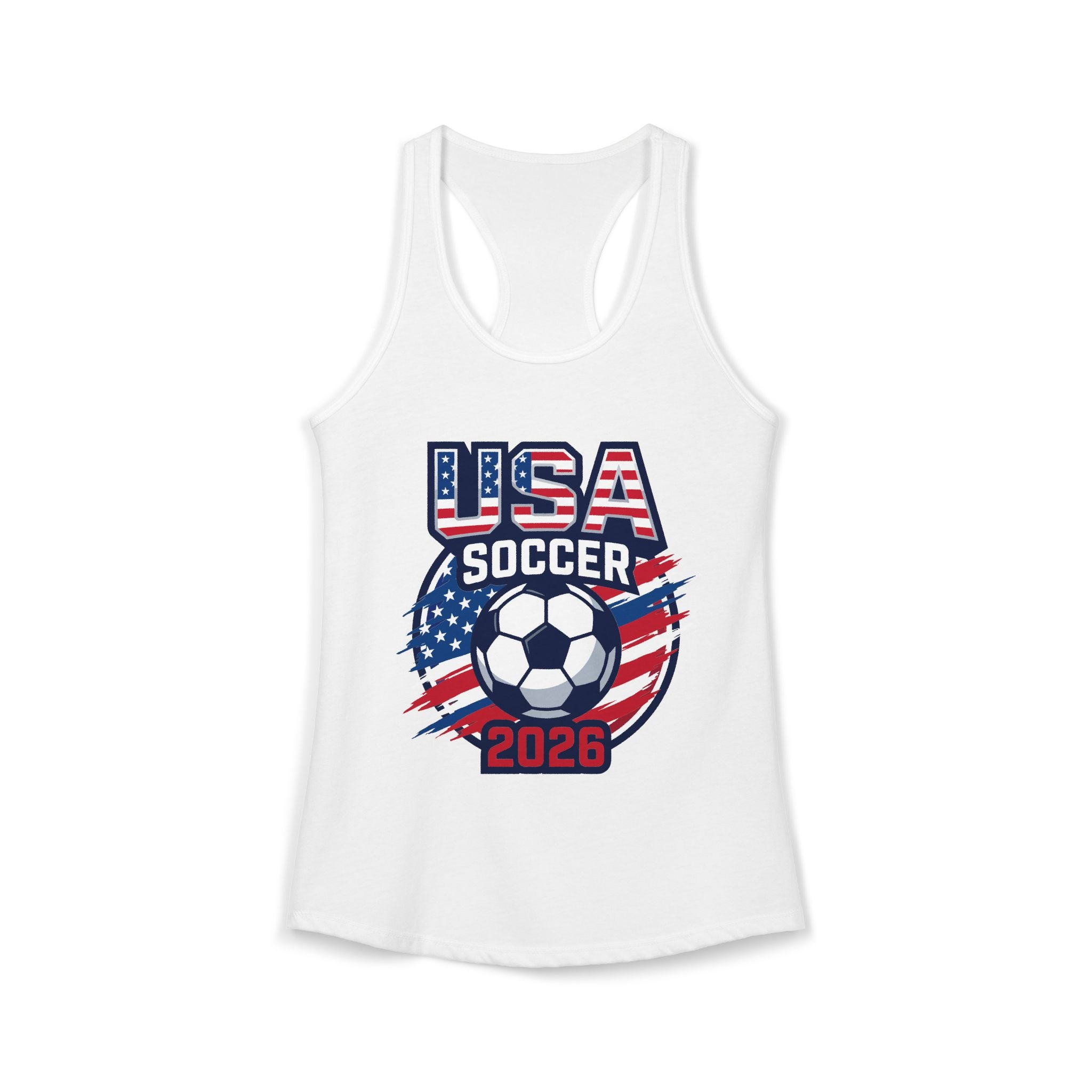 USA Women's Ideal Racerback Tank, Mother's Day Sale, World Cup 2026 Tank, Gift For Mom