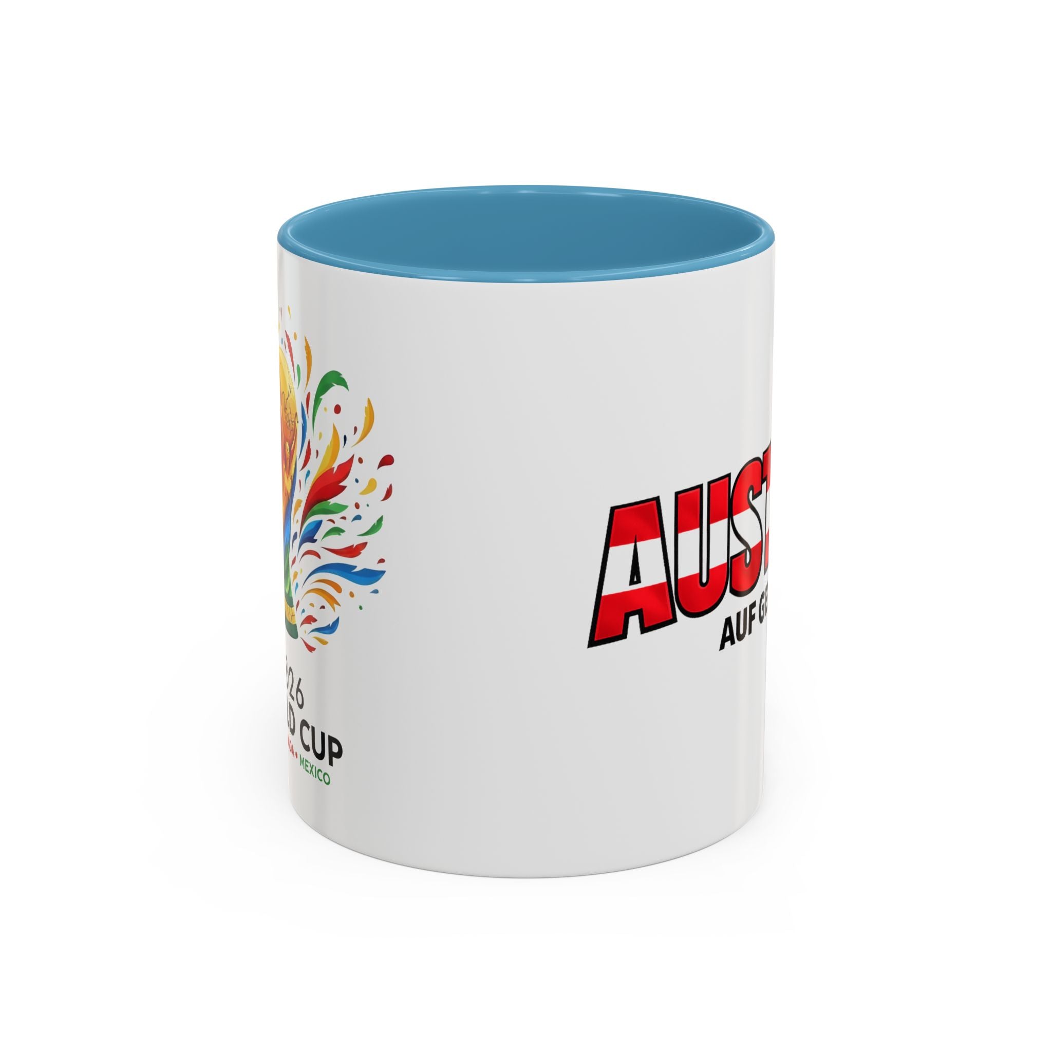 Austria Flag Text mug | Accent Coffee Mug (11/15oz)
