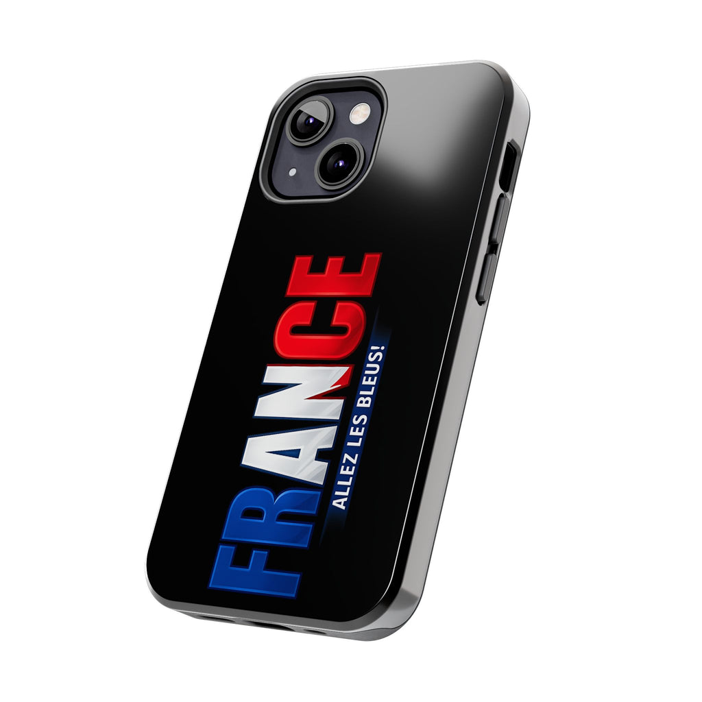 France tricolor vertical text Phone Case | Allez Les Bleus!, Cuctom Protective, Glossy Tough Cases, World Cup 2026